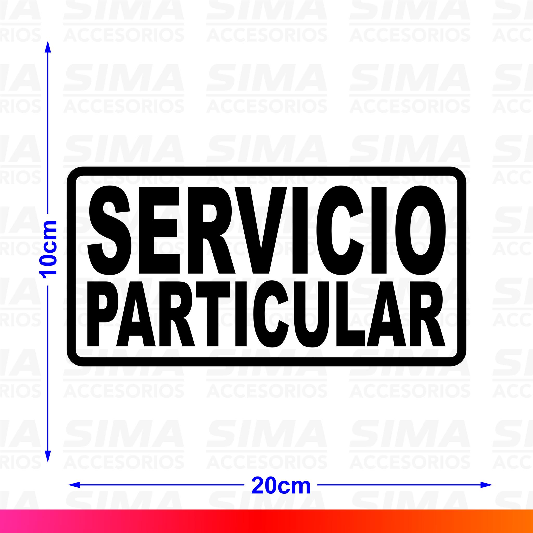 Kit 4pzs Stickers Calcomanías Servicio Particular Troca Auto - Decals ...