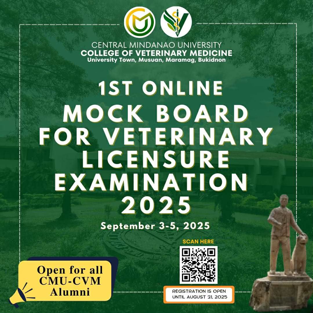 📢 Attention CMU-CVM Alumni! The Central Mindanao University - College ...