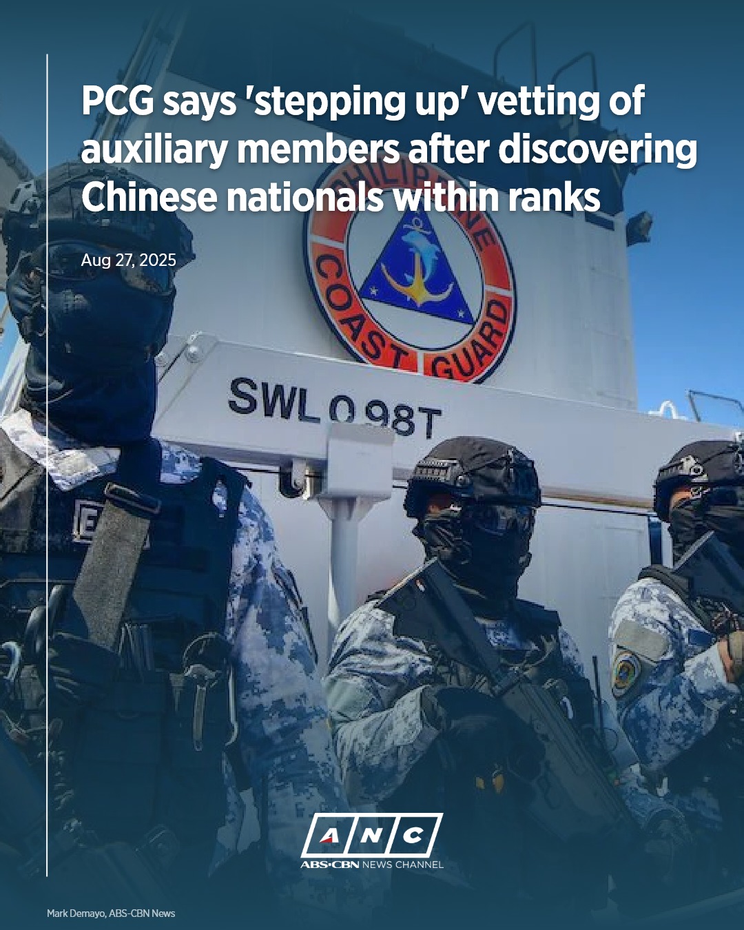 ABS-CBN News - The Philippine Coast Guard is tightening... | Facebook