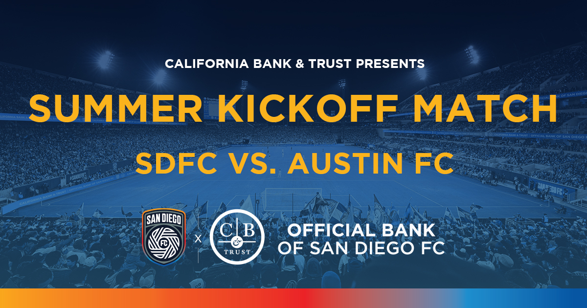 California - California Bank & Trust is proud to present the San Diego ...