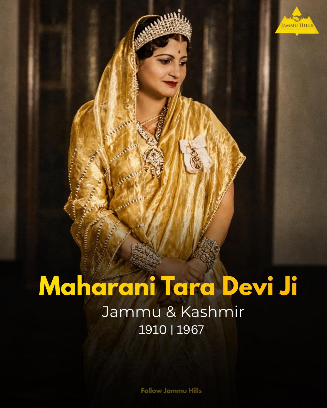 Jammu - Maharani Tara Devi Ji of Jammu and Kashmir was born in 1910 in ...
