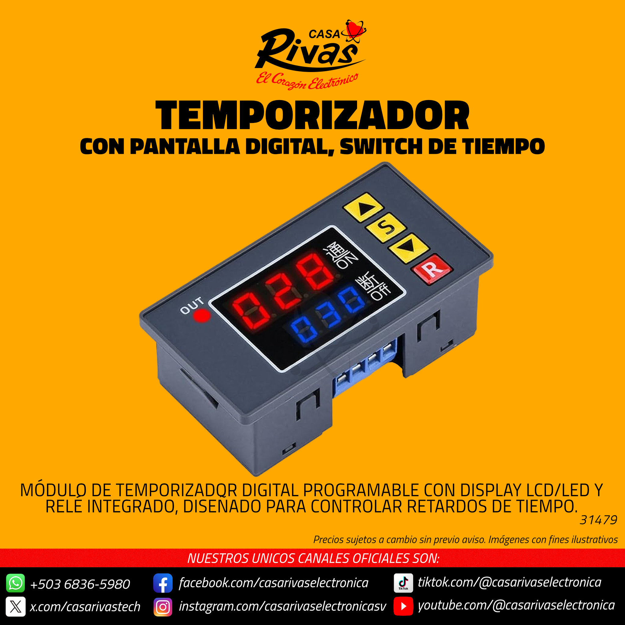 Temporizador con pantalla... - Casa Rivas Electrónica | Facebook