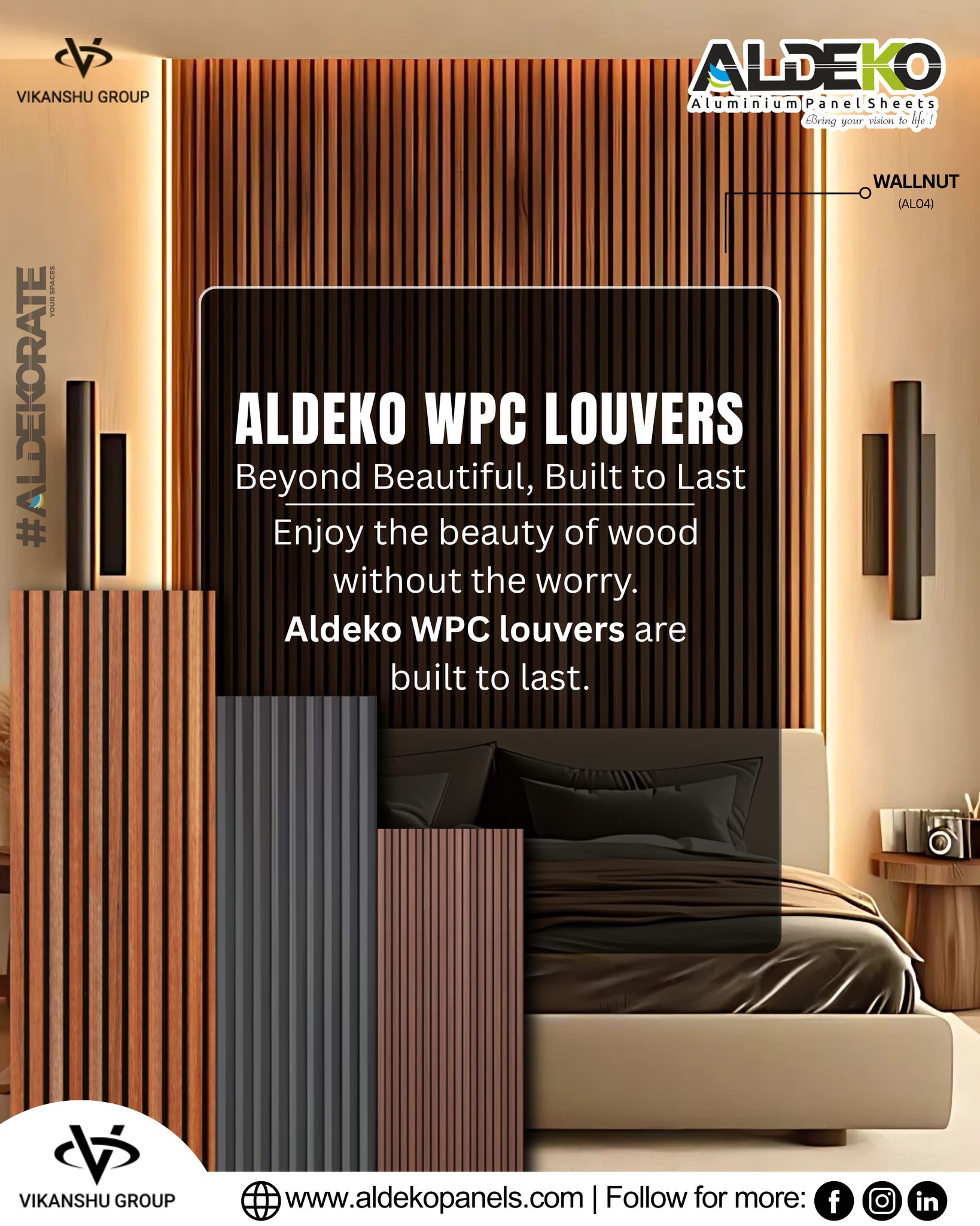 Aldeko - Transform your interiors with Aldeko WPC Louvers – where ...