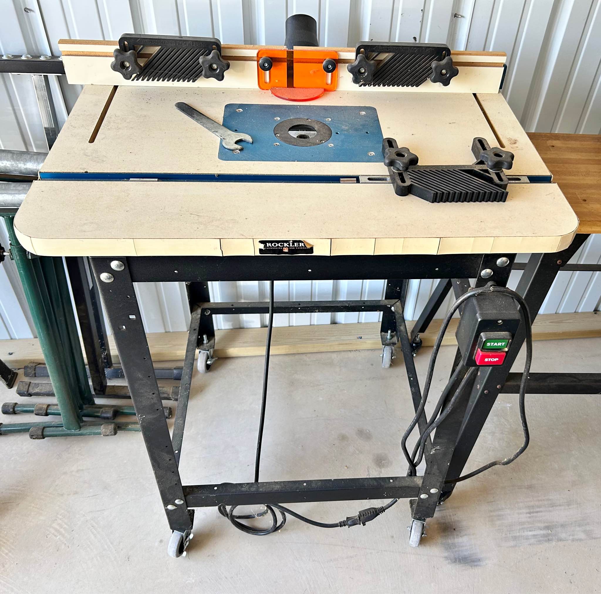 Rockler router table with Freud router and Mobile base . - Router ...
