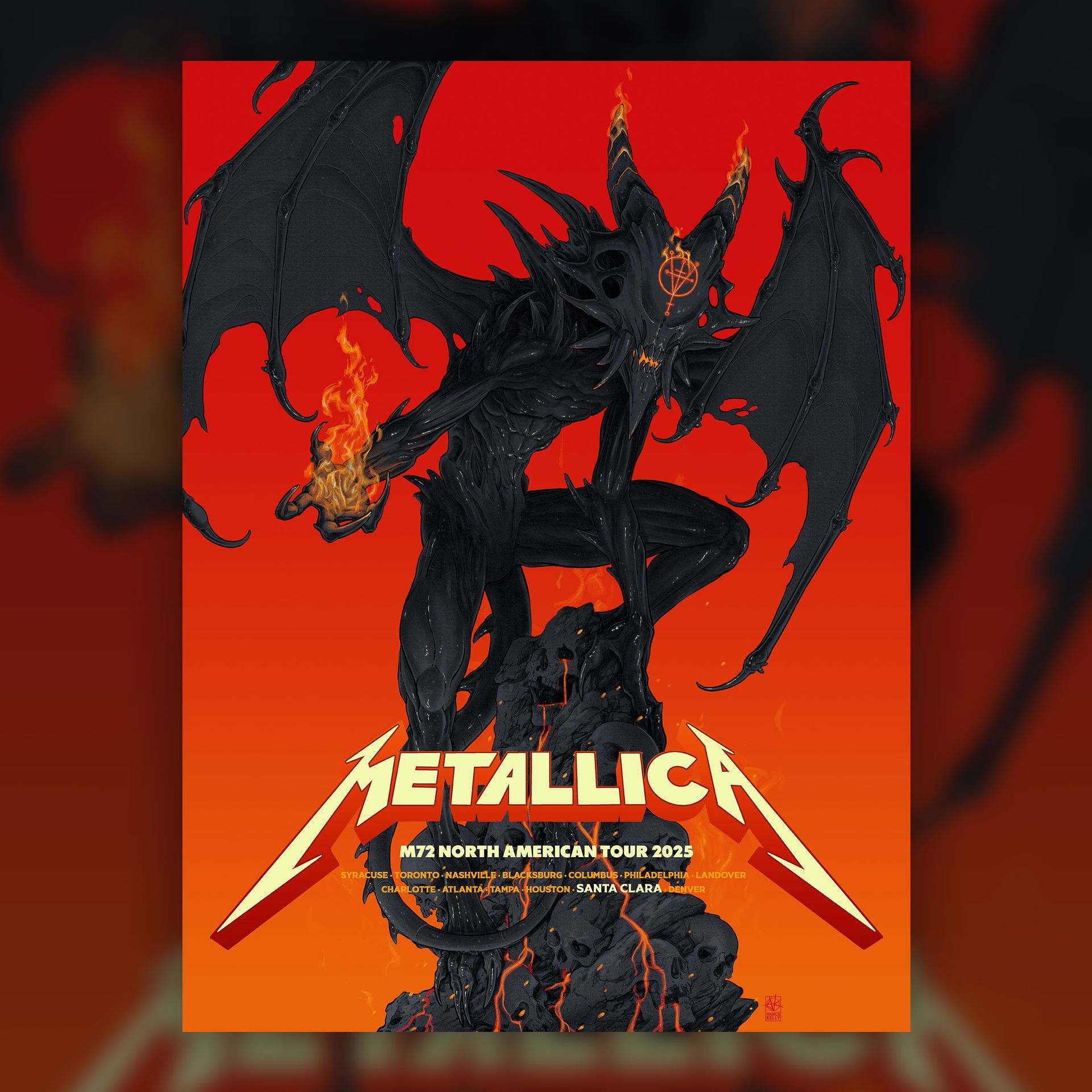 Check out Vance Kelly's exclusive Pop-Up Shop poster for Santa