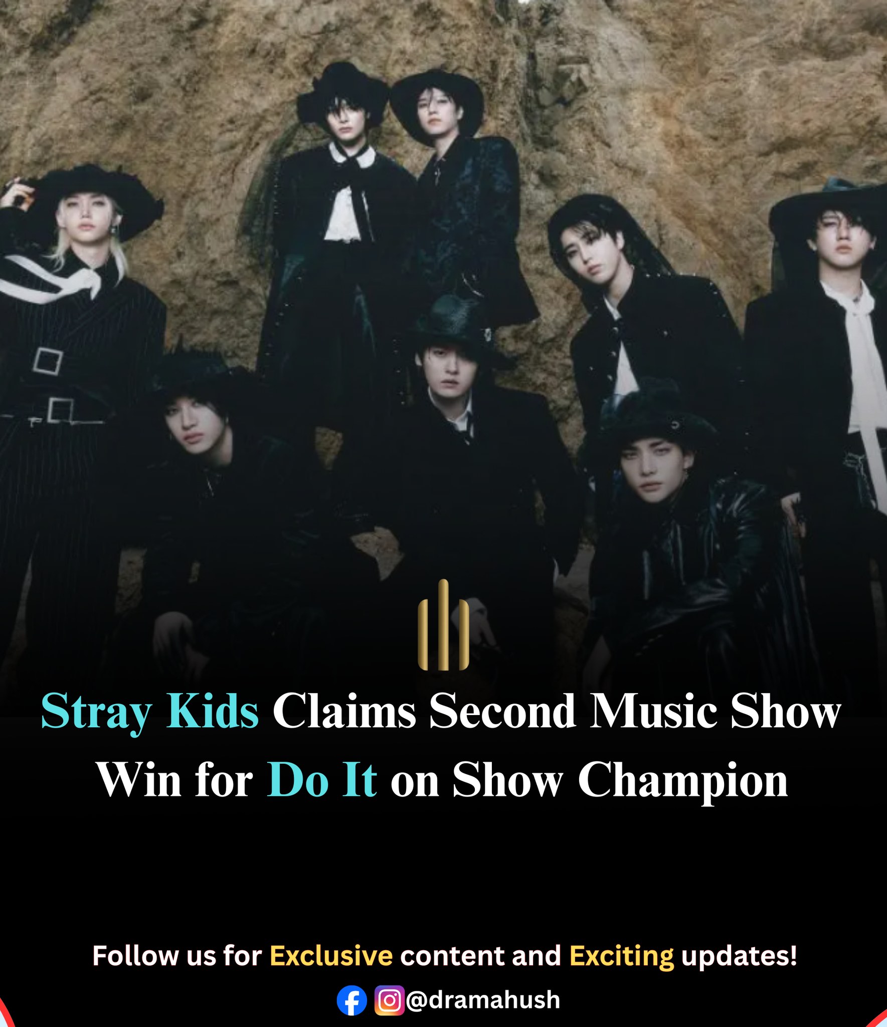 DramaHush - Stray Kids secured their second music show trophy for title ...