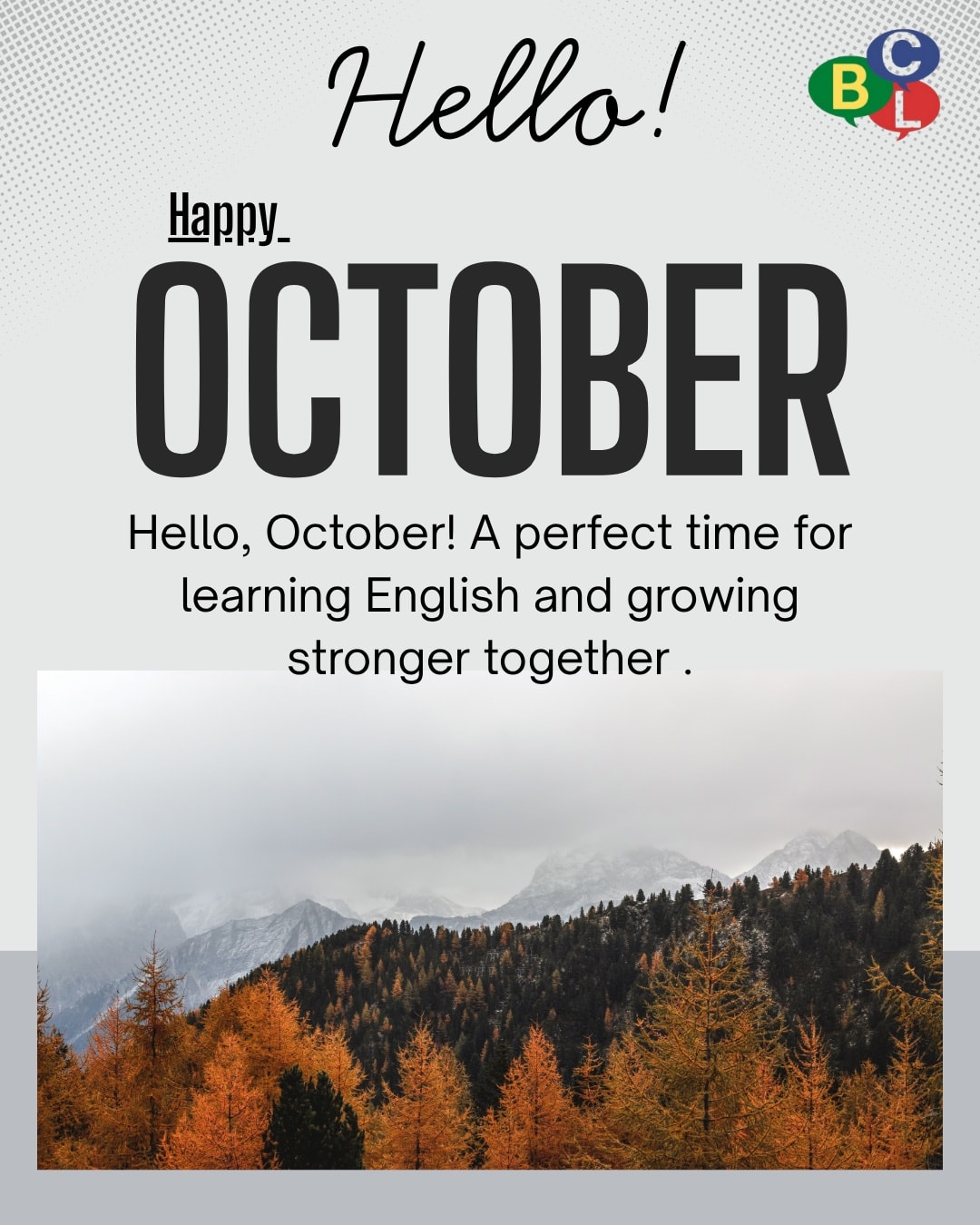 Centre - 🌍 Hello October, Hello New Goals! 🌍 October is here — a new ...