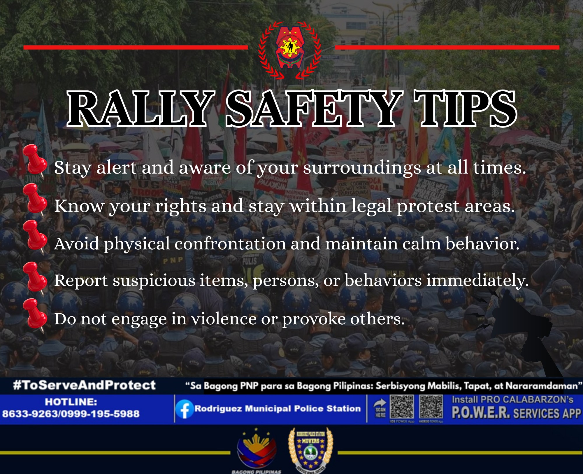 Rodriguez - Safety tips during RALLY 