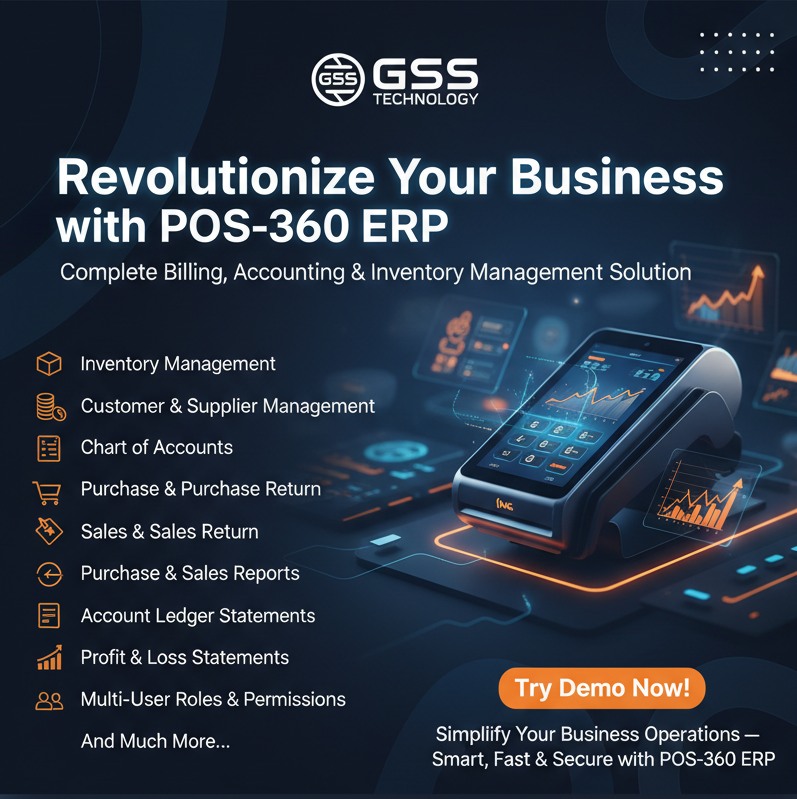 🚀 Introducing POS-360 ERP... - GSS Technology & I.T Solution | Facebook