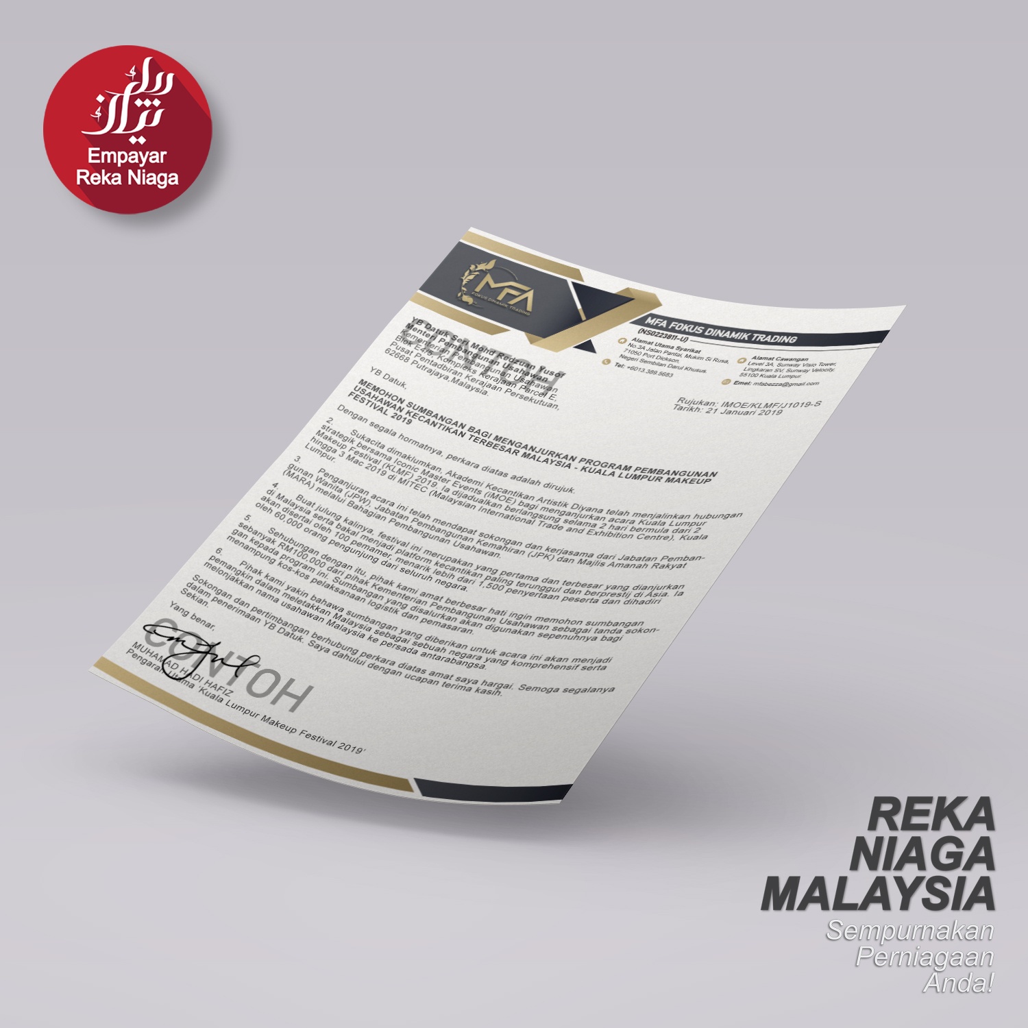 Rekaan grafik letterhead, invoice,... - Reka Niaga - Malaysia | Facebook