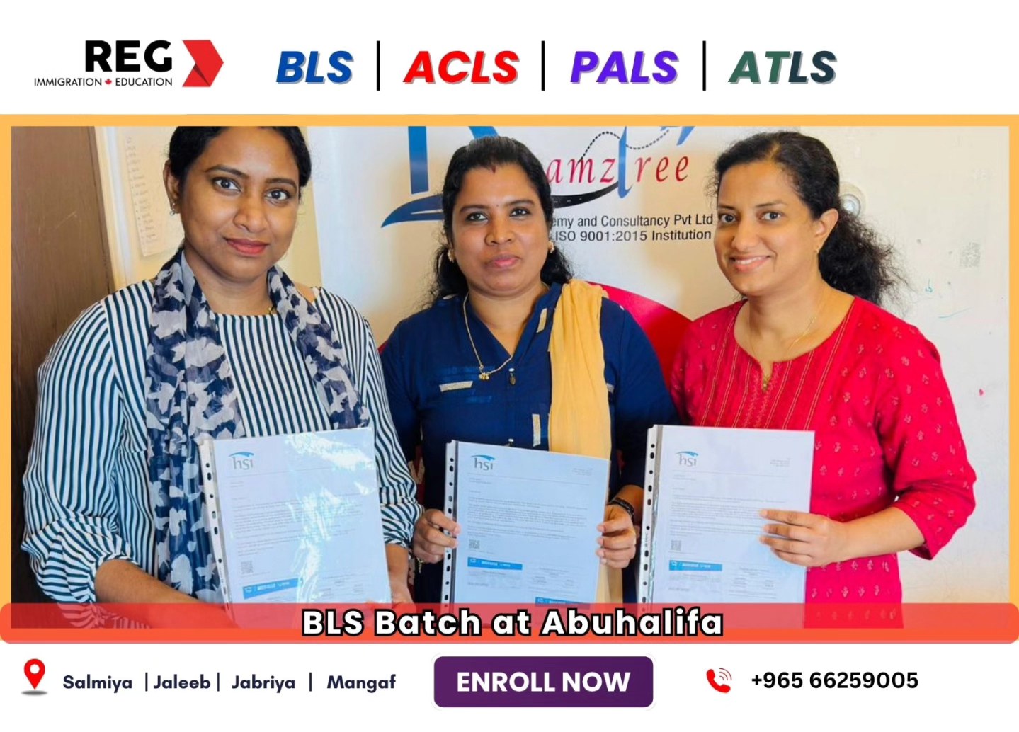 REG - 👏 Congratulations to our BLS Batch at Abu Halifa!... | Facebook