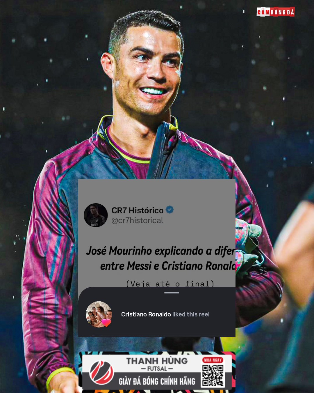 Cảm Bóng Đá - 👍Cristiano Ronaldo vừa nhấn 