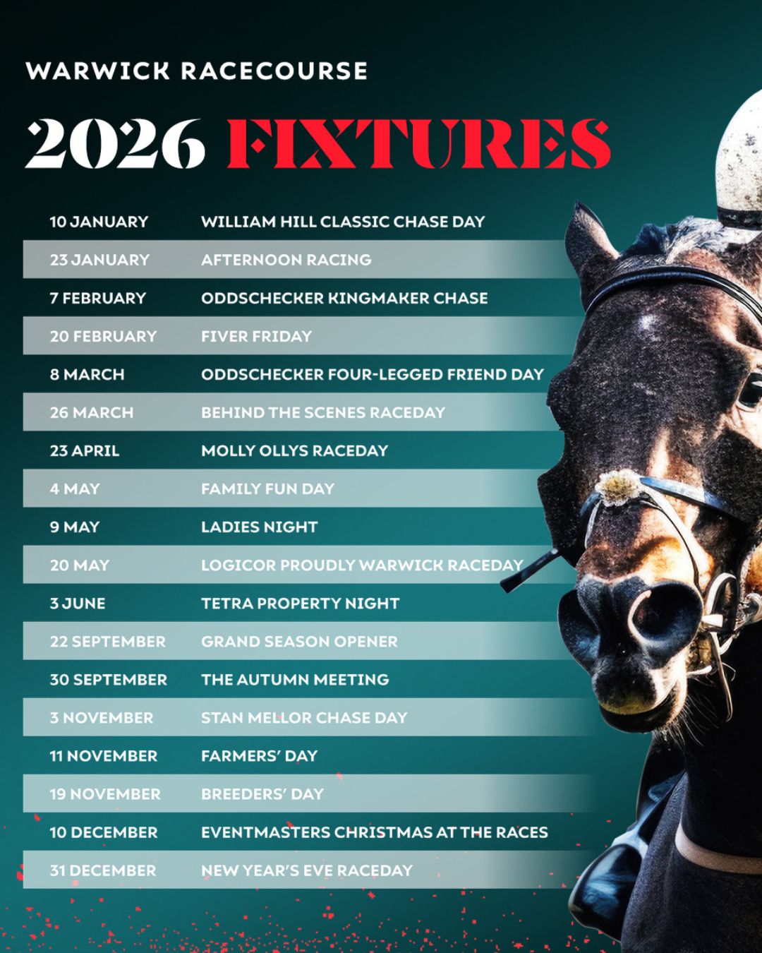 2026 is looking good at Warwick!... - Warwick Racecourse | Facebook