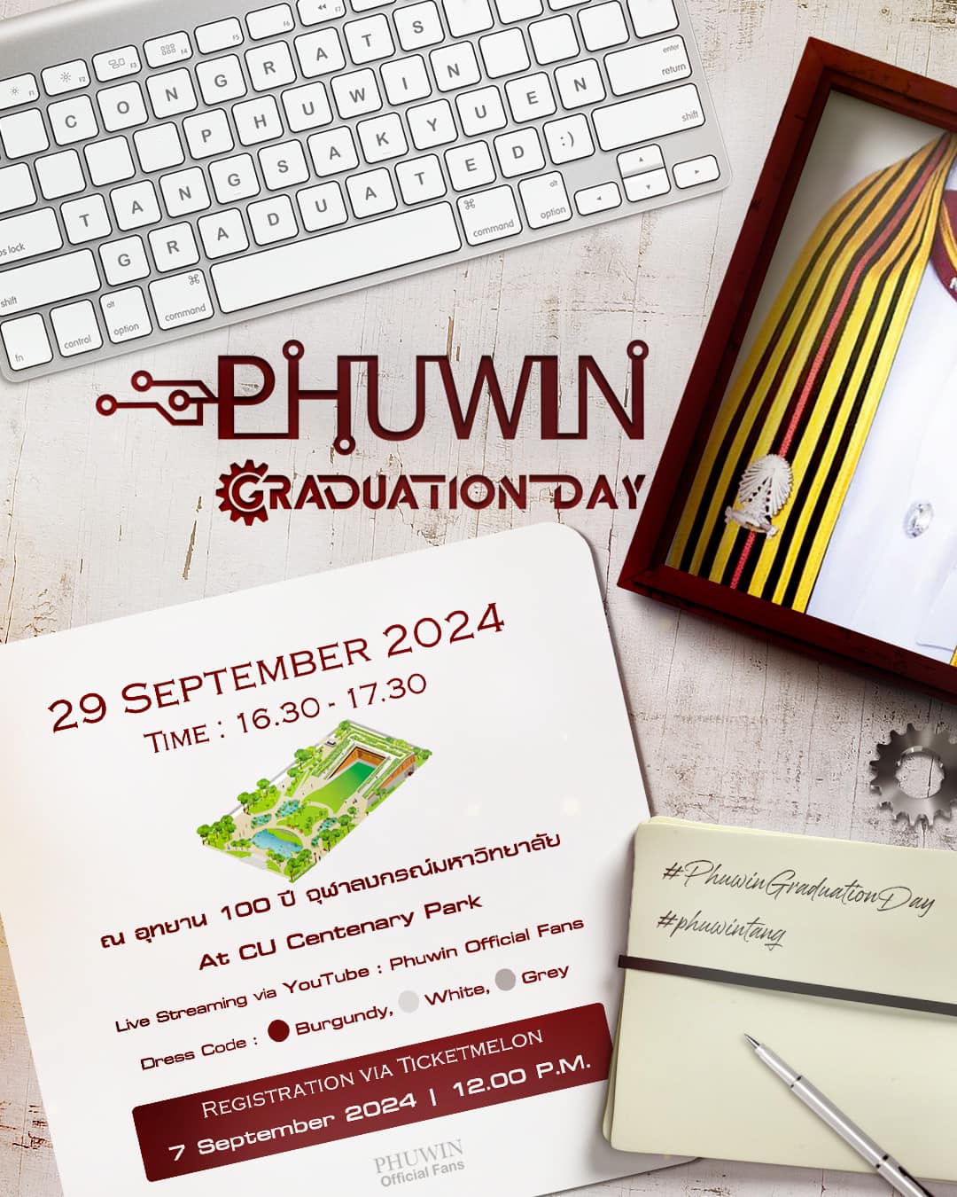 🎓⁦‪#PhuwinGraduationDay‬⁩』... - Phuwin Official Fans