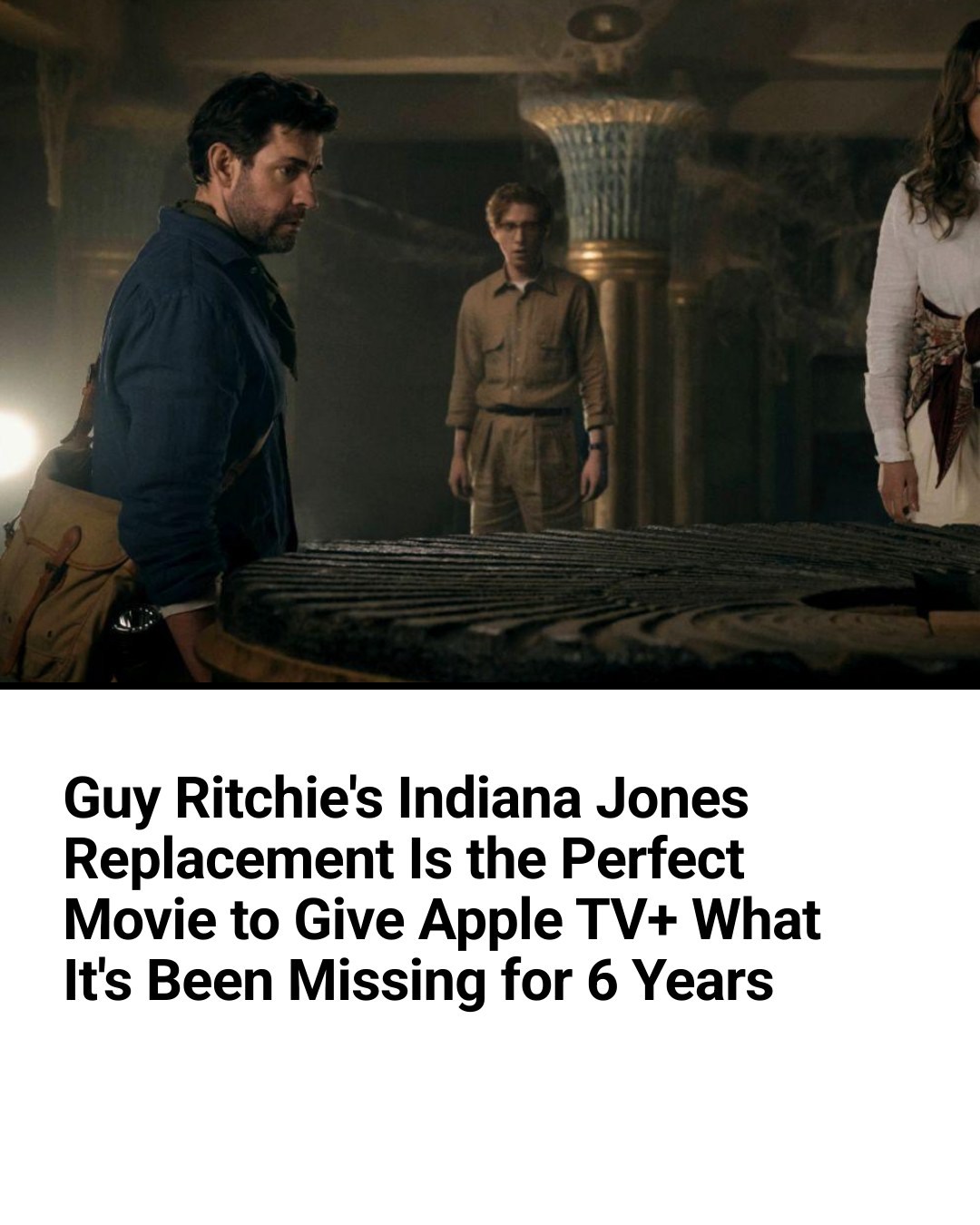 CBR - Ritchie's new adventure movie, starring John Krasinski and ...