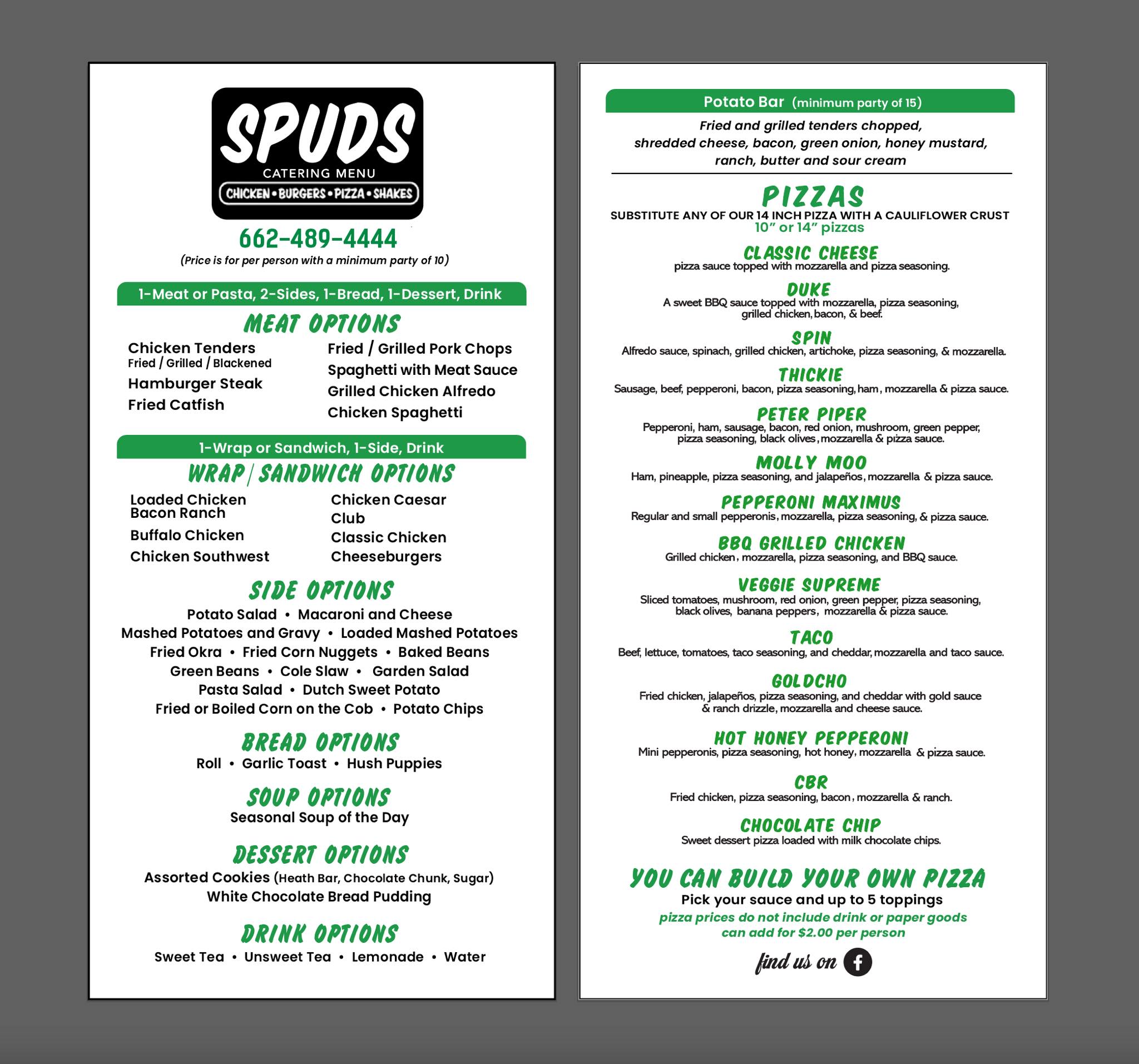 Spuds - Hosting made easy with the flavor guaranteed! From office ...