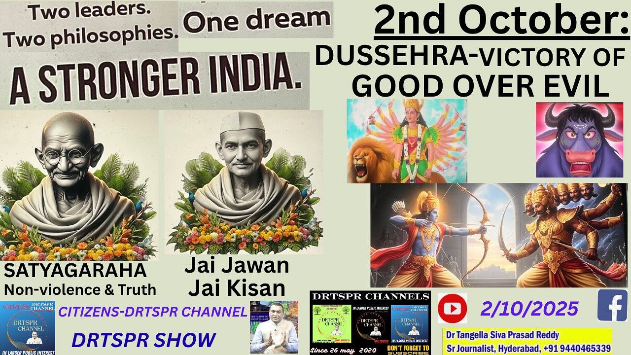 Drtspr - 2nd Oct:DUSSEHRA-VICTORY OF GOOD OVER EVIL,MAHATMA GANDHI ...
