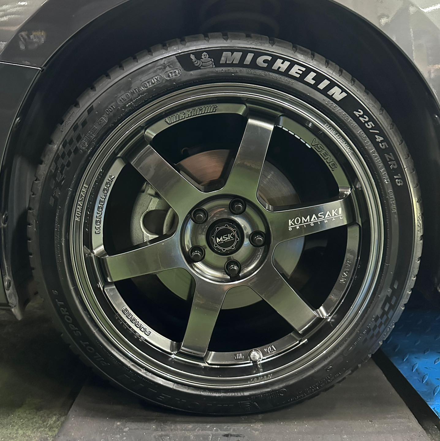 Another 4 sets of light weight flow forming komasaki rims sold
