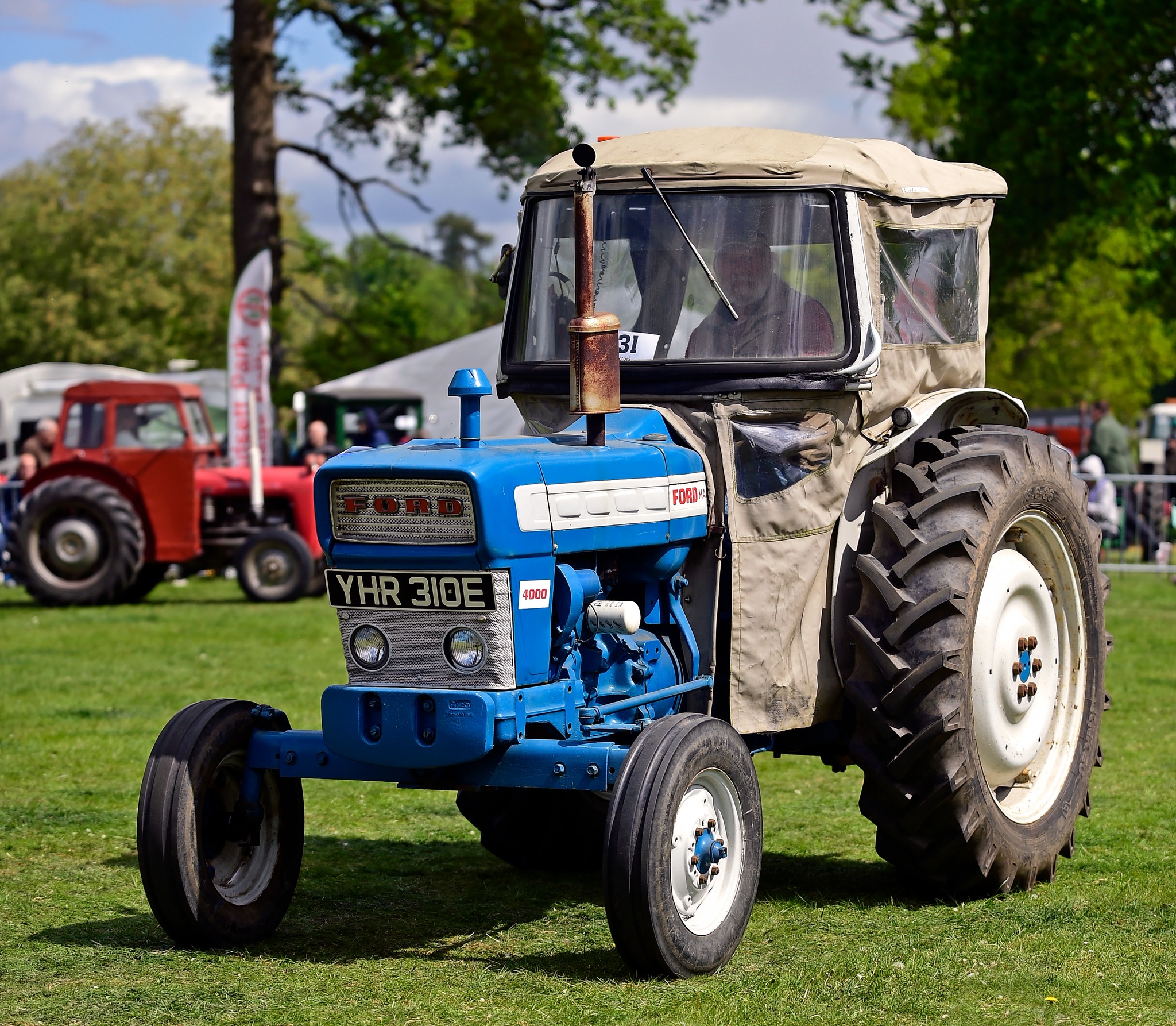 Tractor - One of the many attractions at this year's Stradsett Park ...