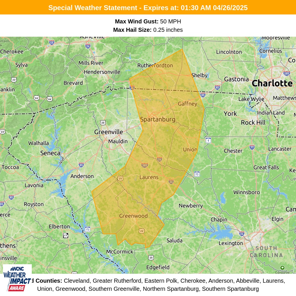 Brad - Weather Alert: Special Weather Statement for Cleveland, Greater ...