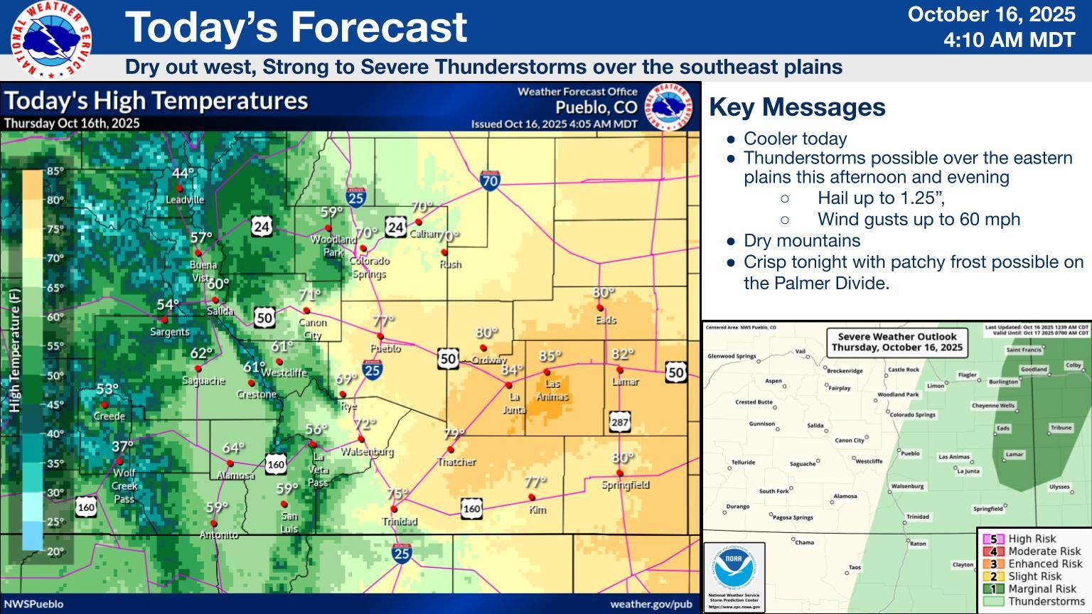US - Scattered showers and thunderstorms will spread across the ...