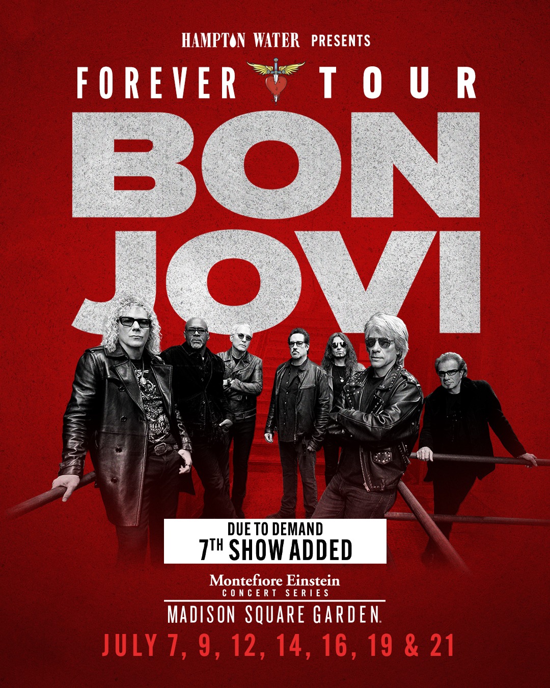 DUE TO OVERWHELMING DEMAND, a 5th Bon Jovi show has been added at