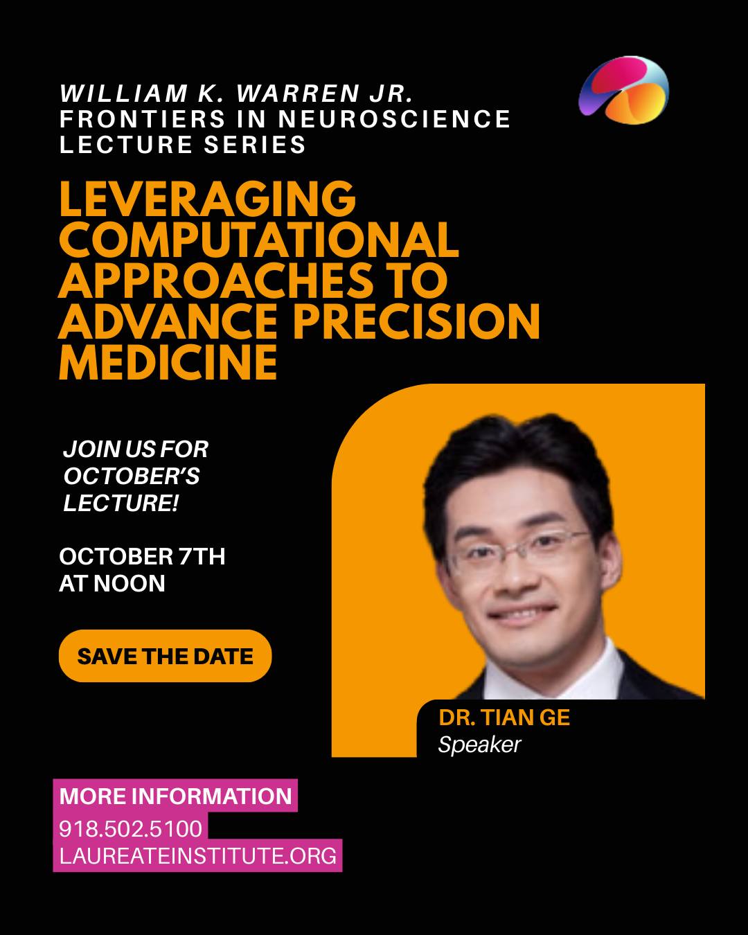 Laureate - 🧠 Join us Oct 7 for the WKW Frontiers in Neuroscience ...