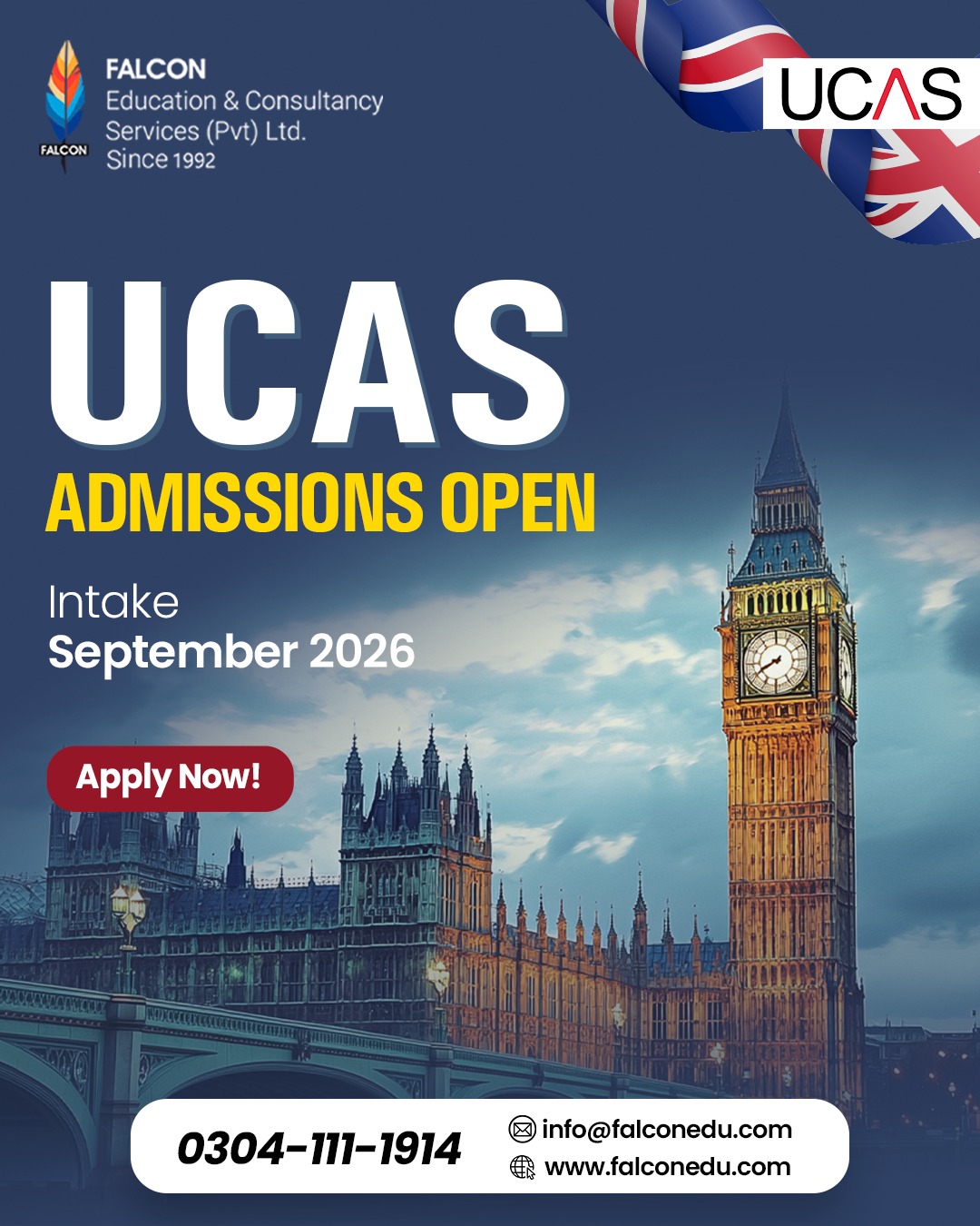 Falcon - UCAS admissions for September 2026 are now open for uk ...