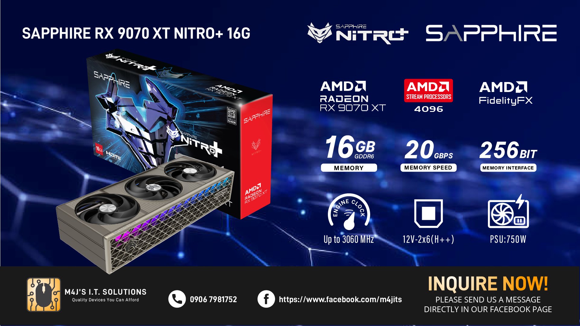 M4J's - ‼ AVAILABLE ‼ 🕹 SAPPHIRE RX 9070 XT NITRO+ 16G Experience ...