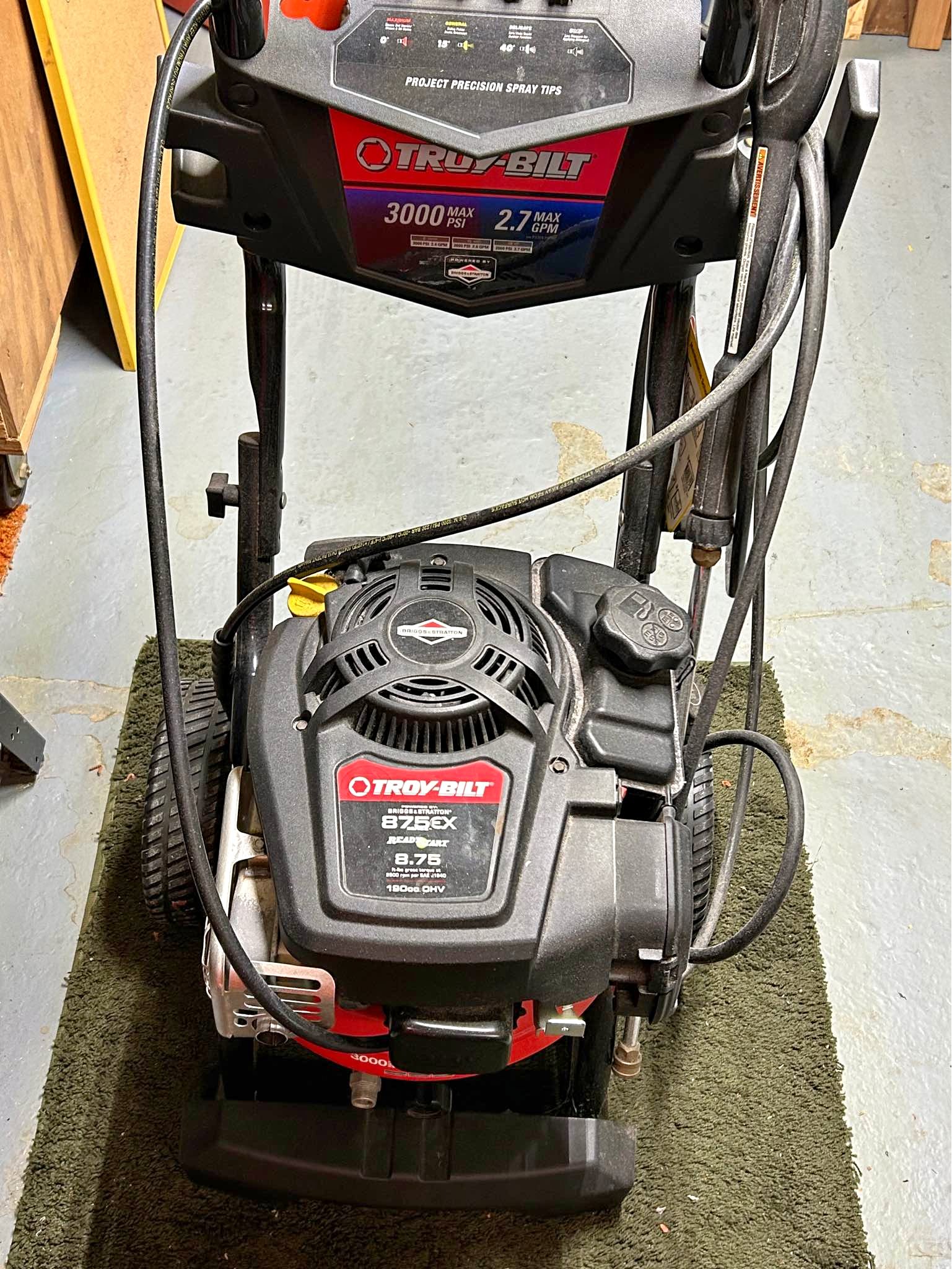Troy-Built 3,000 psi pressure washer - Pressure Washers - Arnold ...