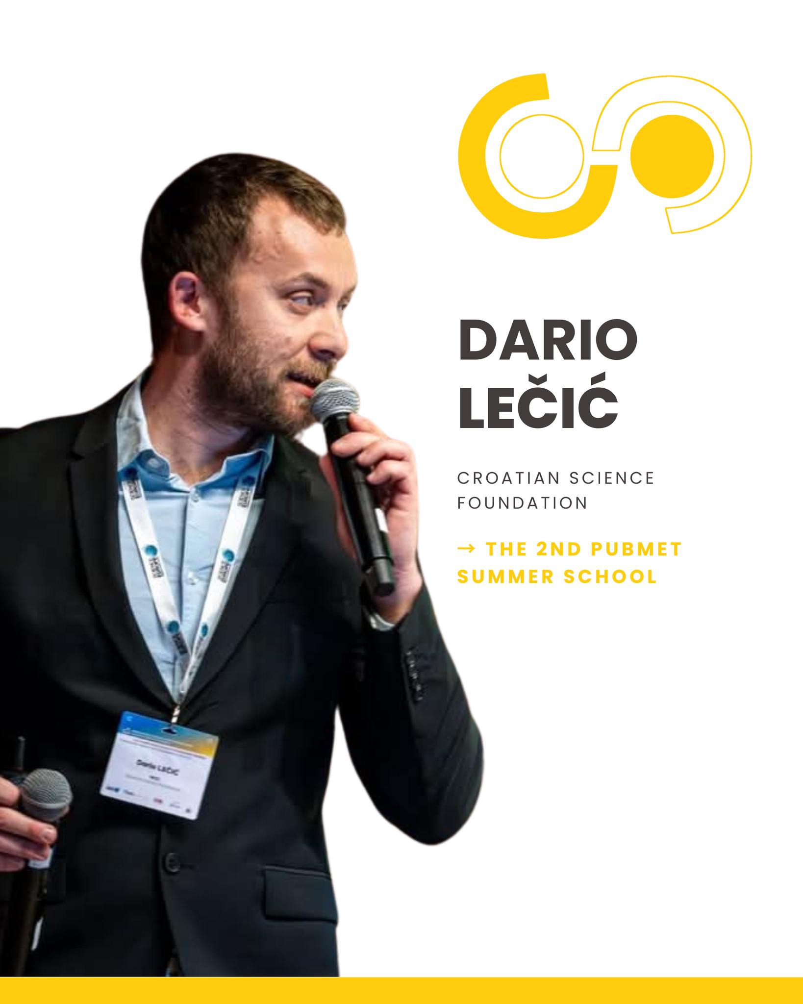 PUBMET - 🌟 Meet Dario Lečić - Speaker at the 2nd PUBMET... | Facebook