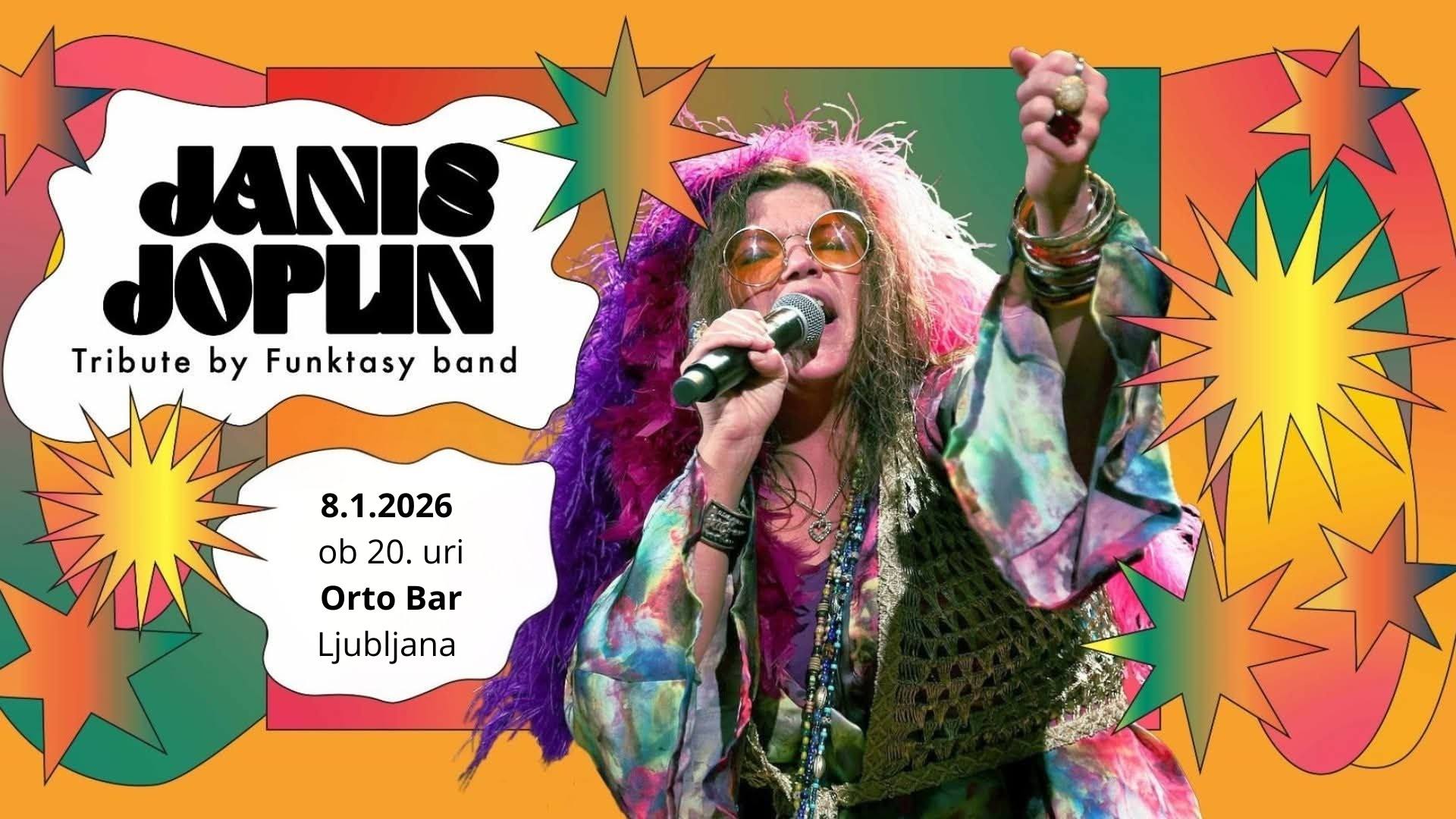 JANIS JOPLIN TRIBUTE by Funktasy Band | Orto Bar | 8.1.2026