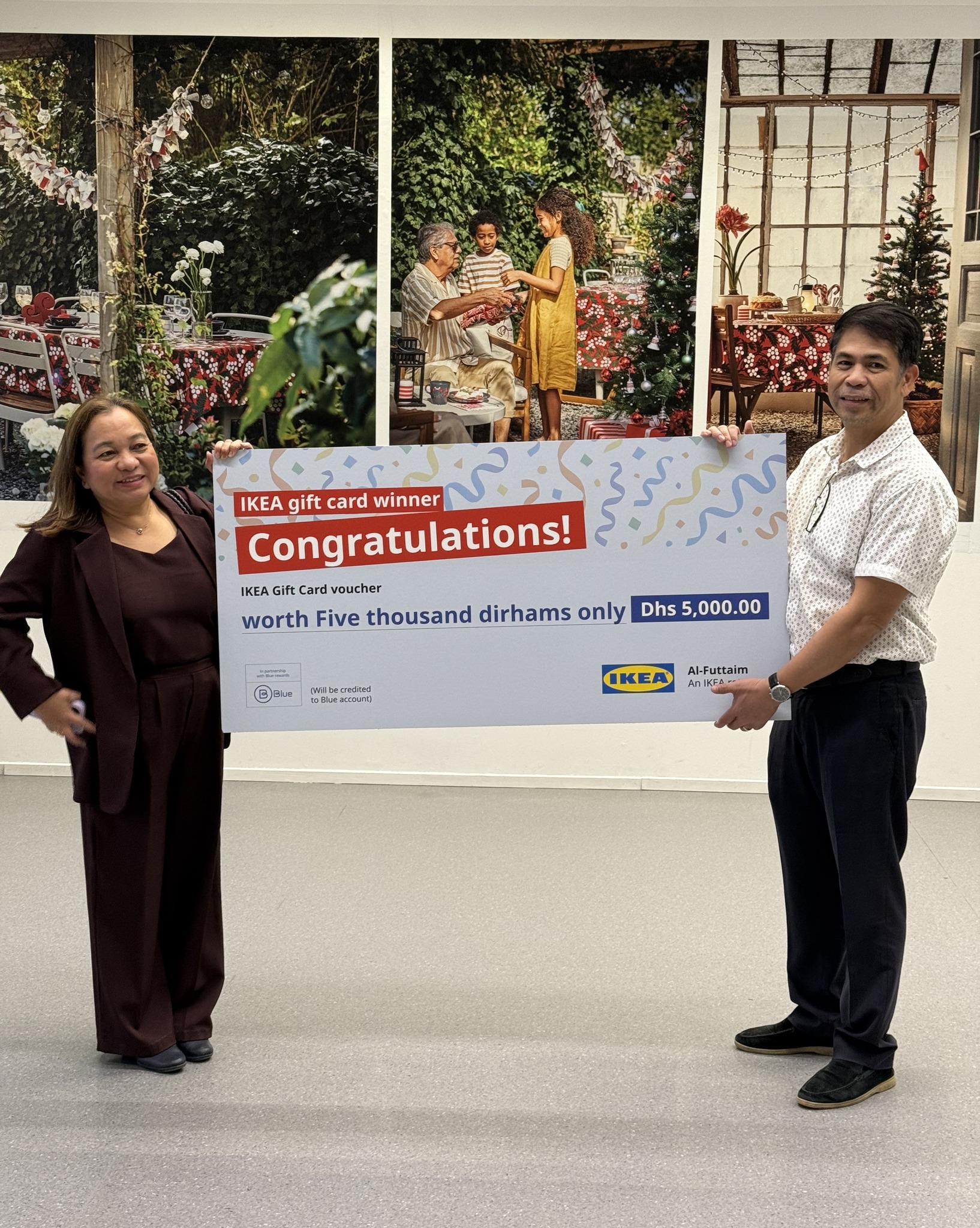 IKEA - Say hello to one of the three winners who received an AED 5,000 ...