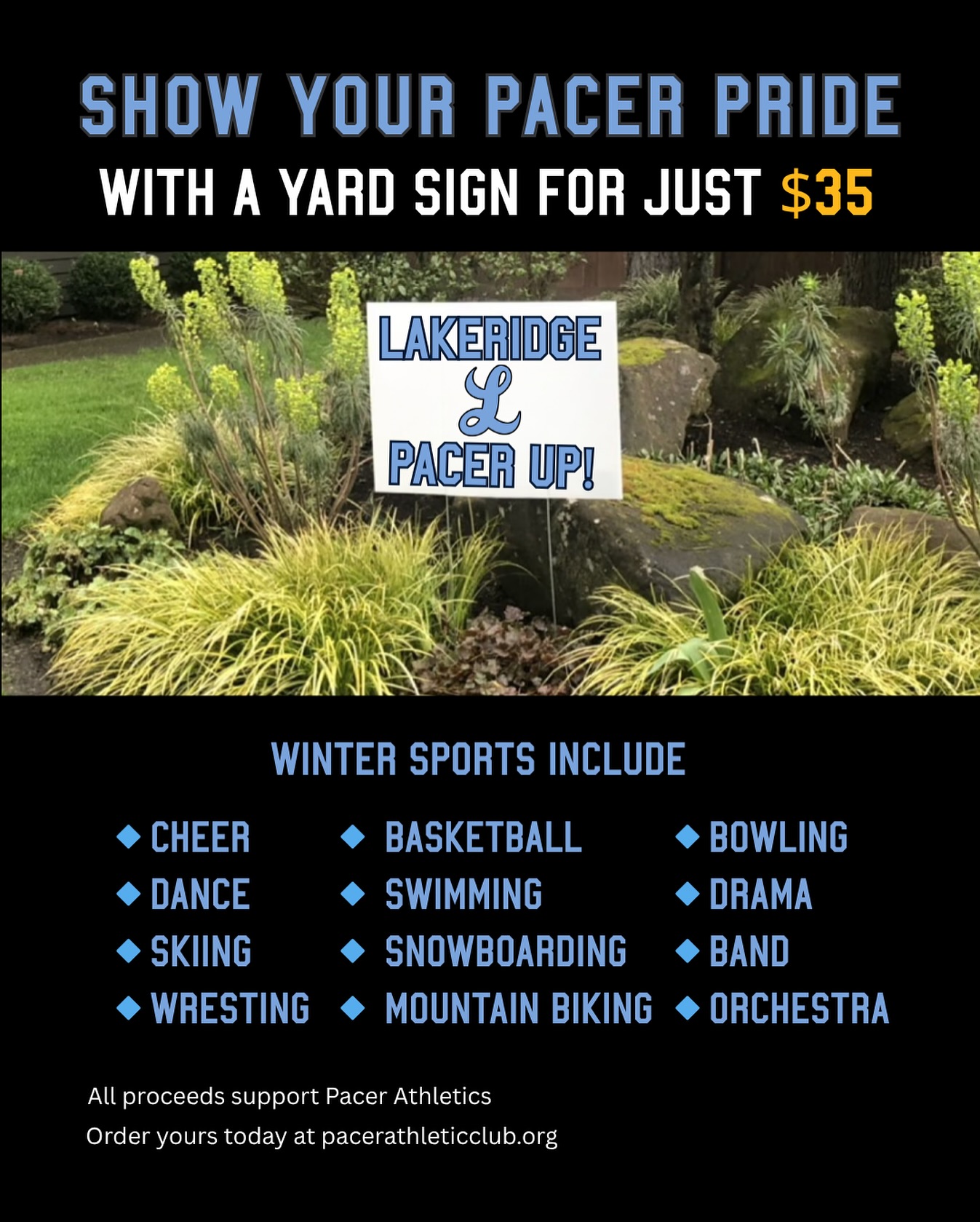 ️Pacer Winter Yard Signs - On Sale... - Pacer Athletic Club | Facebook