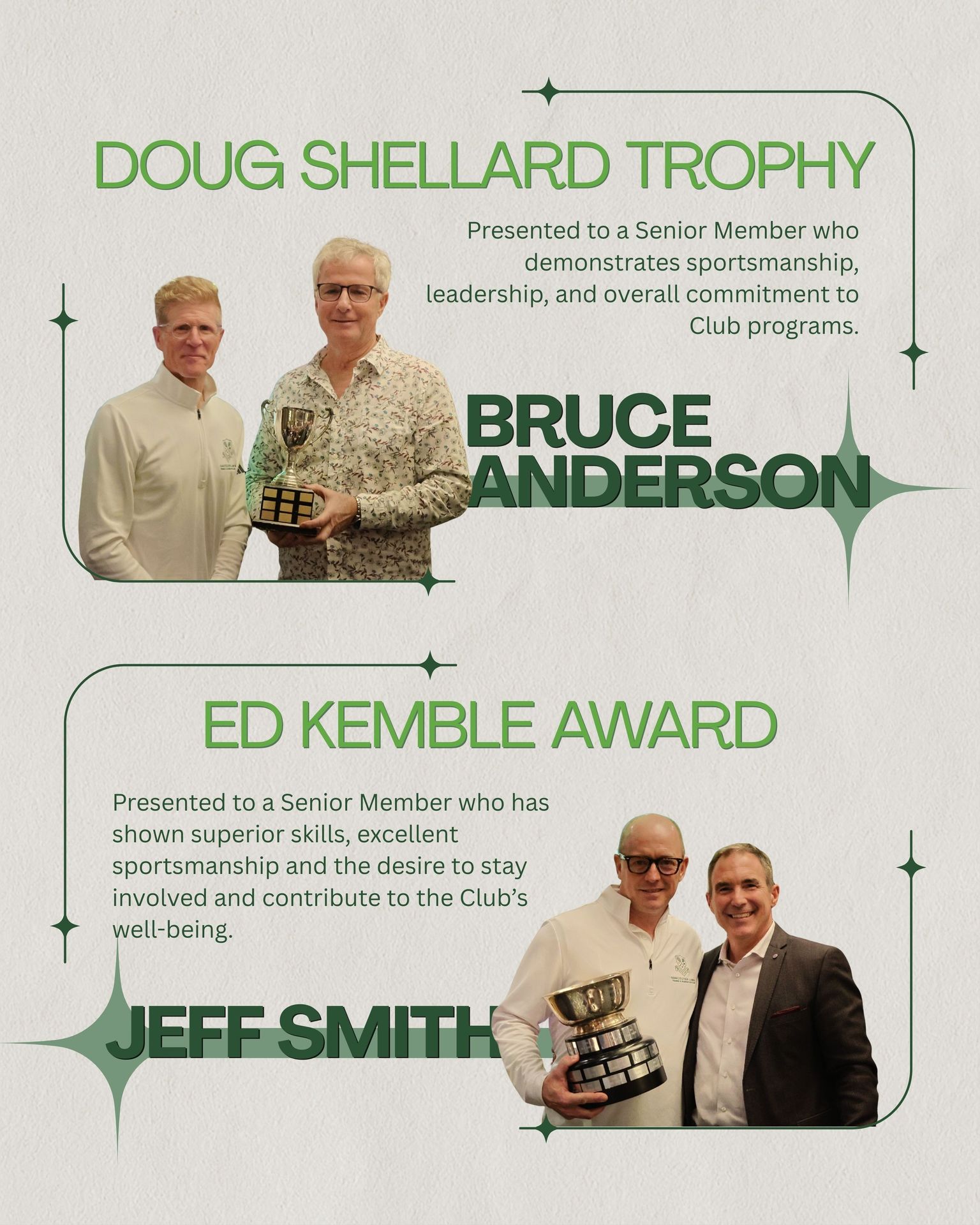 Vancouver - Congratulations to our Club Award winners who were ...