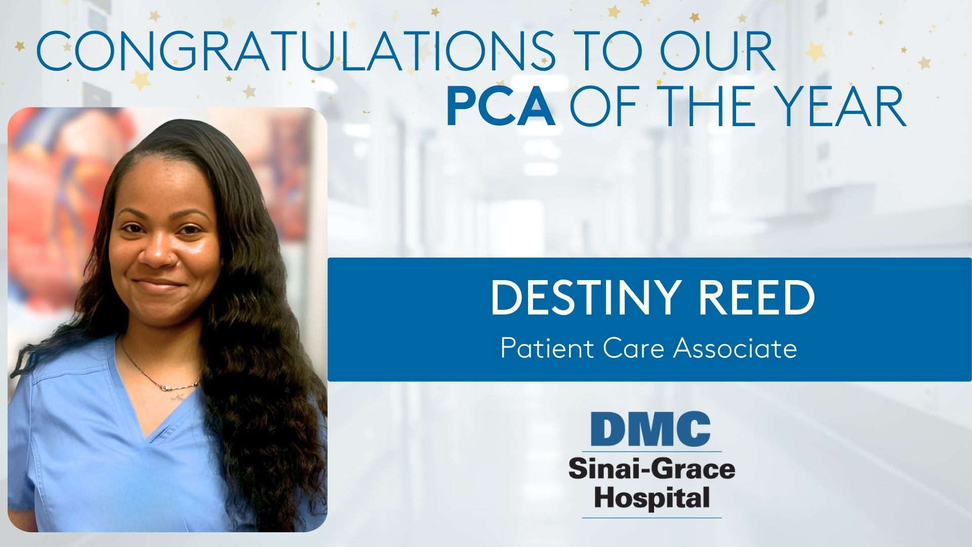 DMC - Congratulations to Destiny Reed, our 2025 Patient Care Associate ...