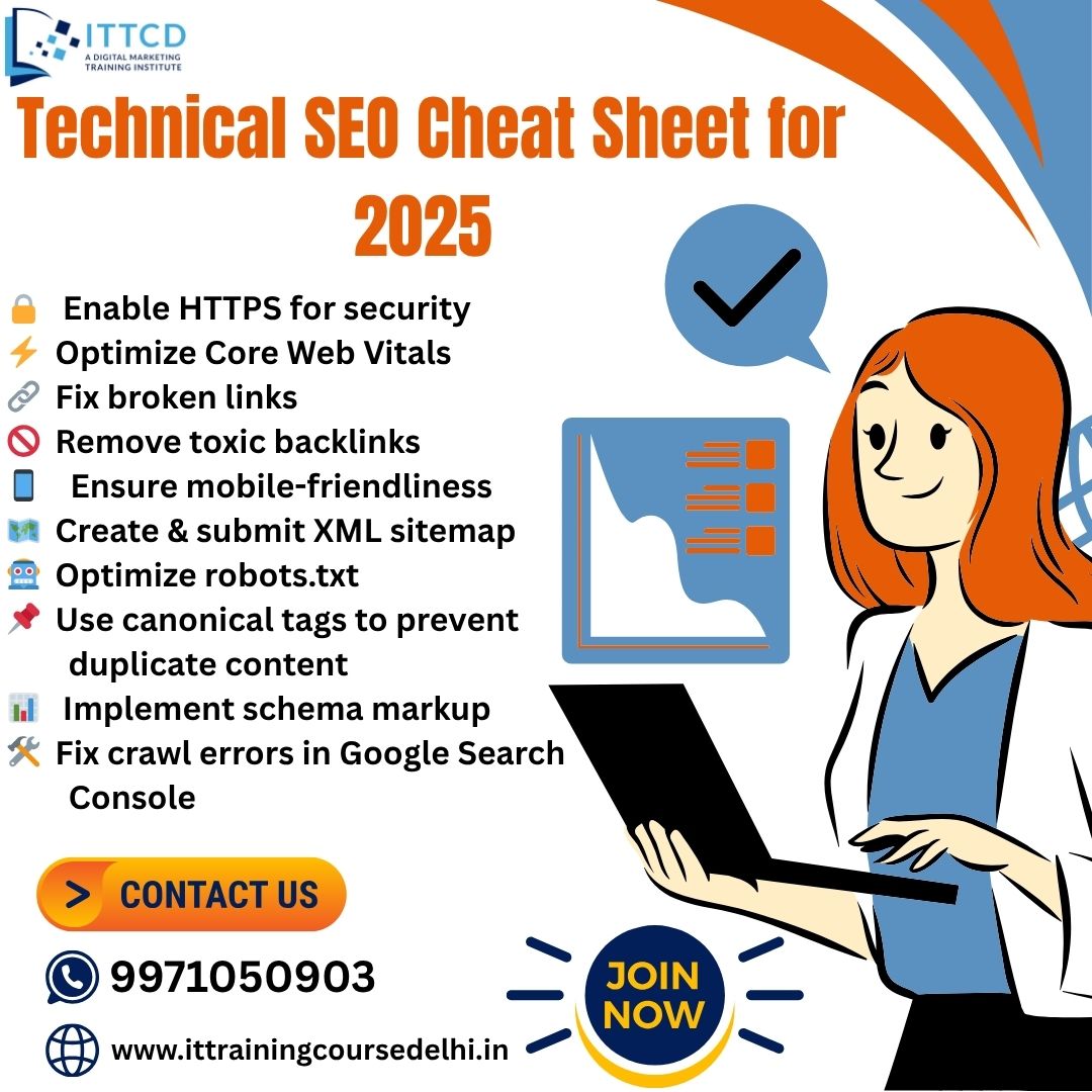 ITTCD - 📘 Technical SEO Cheat Sheet for 2025 Want better... | Facebook