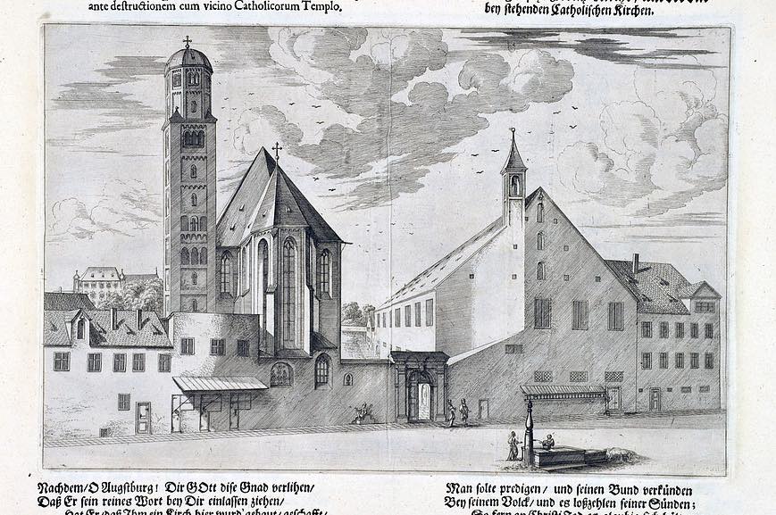 Siebenbuerger.de - Alte, 1630 abgerissene Heilig-Kreuz-Kirche (rechts ...