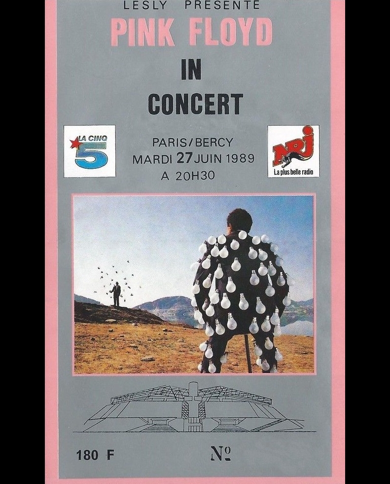 A ticket for the first of the five consecutive shows at the Palais 