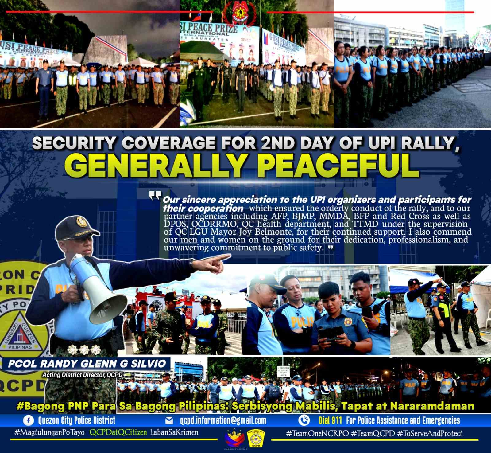 Security Coverage for 2nd... - Quezon City Police District | Facebook