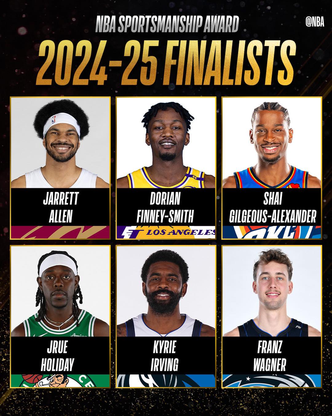 NBA - The finalists for the 2024-25 NBA Sportsmanship... | Facebook