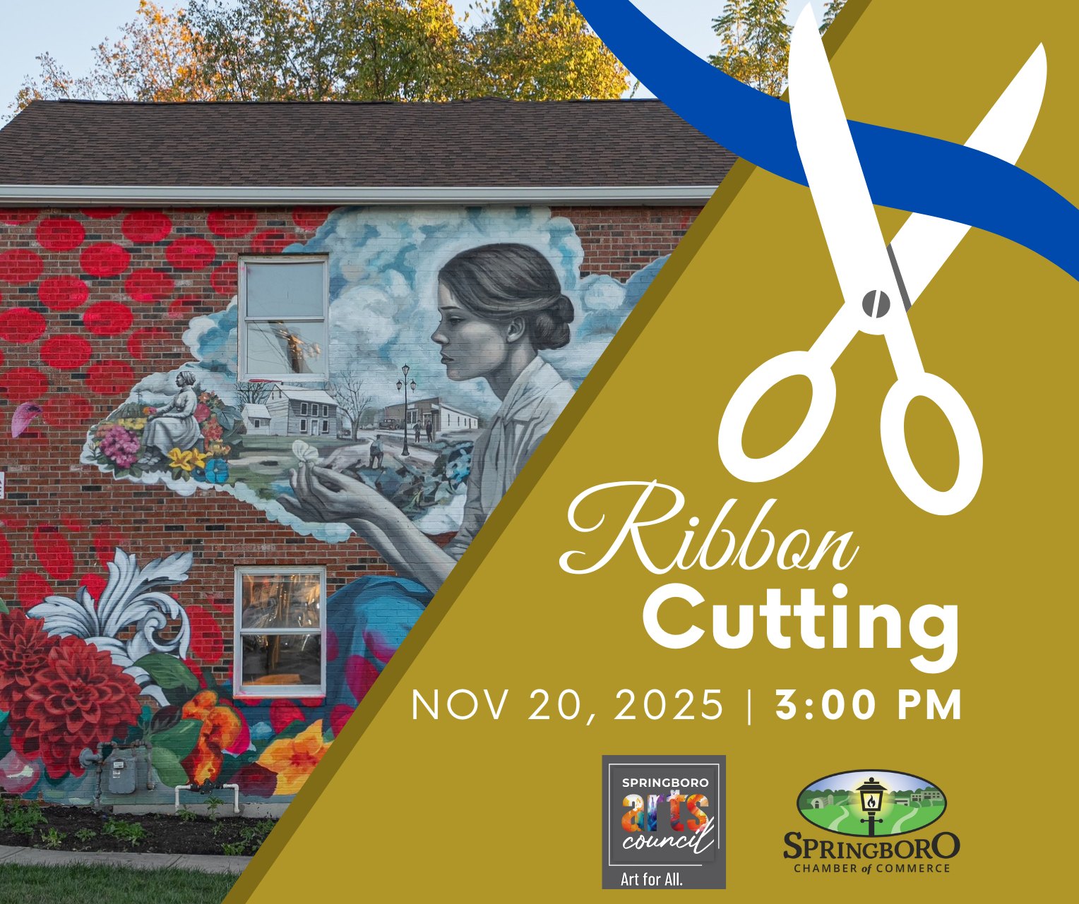 Springboro - We’re cutting the ribbon on the Gateway Mural, Springboro ...
