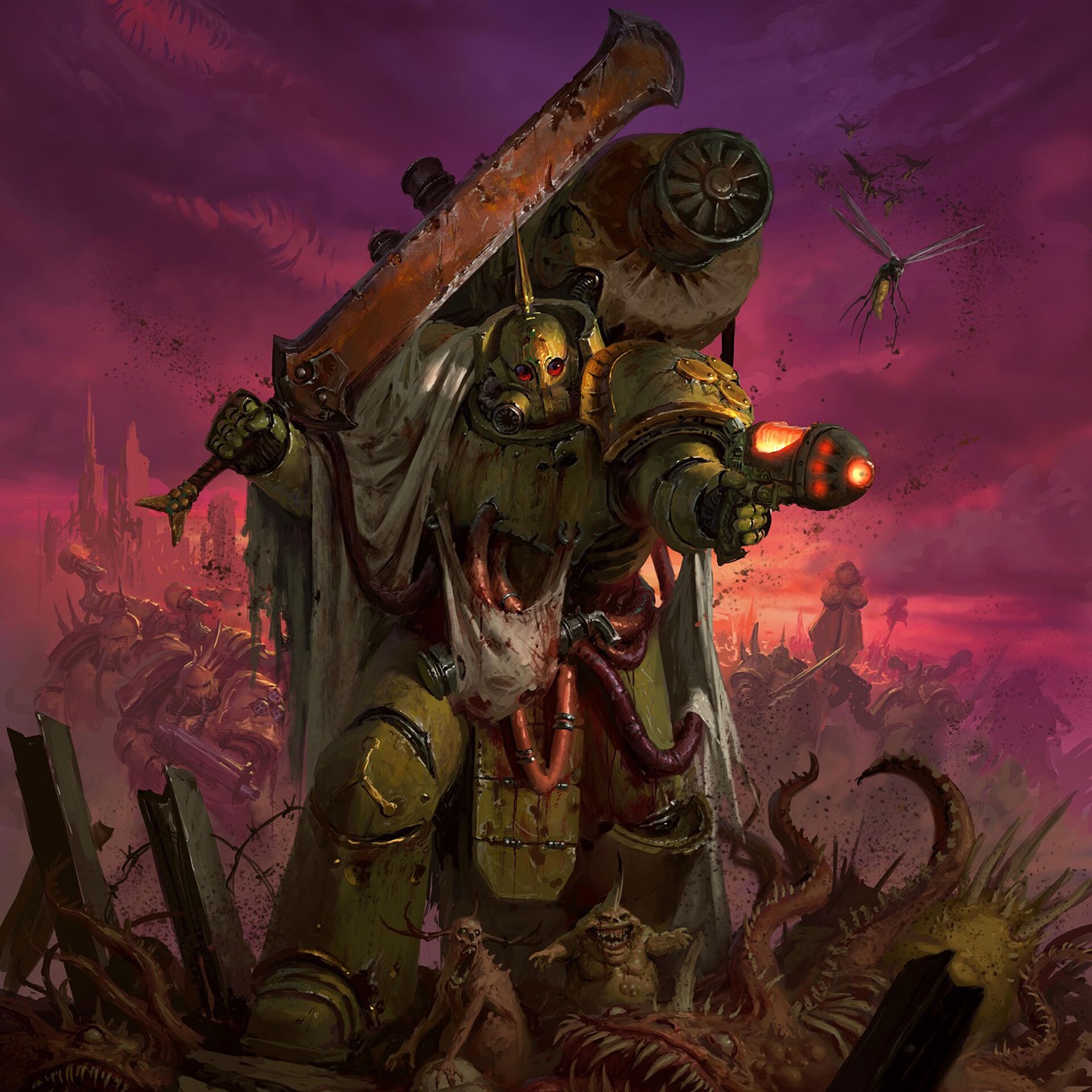 The Monster - New Death Guard Lord of Poxes artwork from Johan 