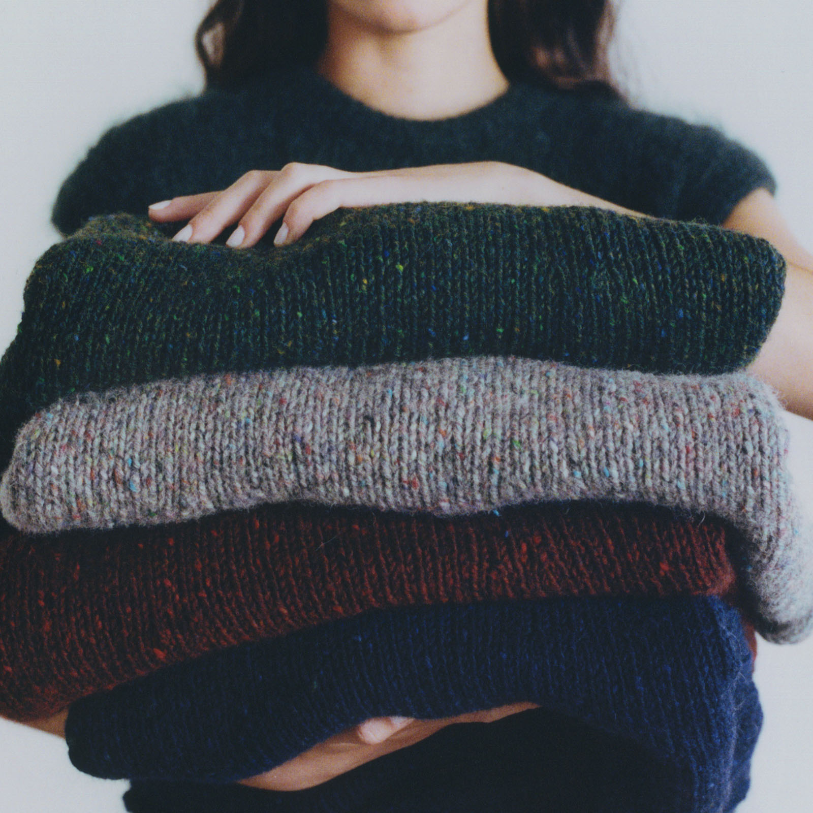 Donegal Wool Our Orla sweater and Knitted Tanks are knitted from 