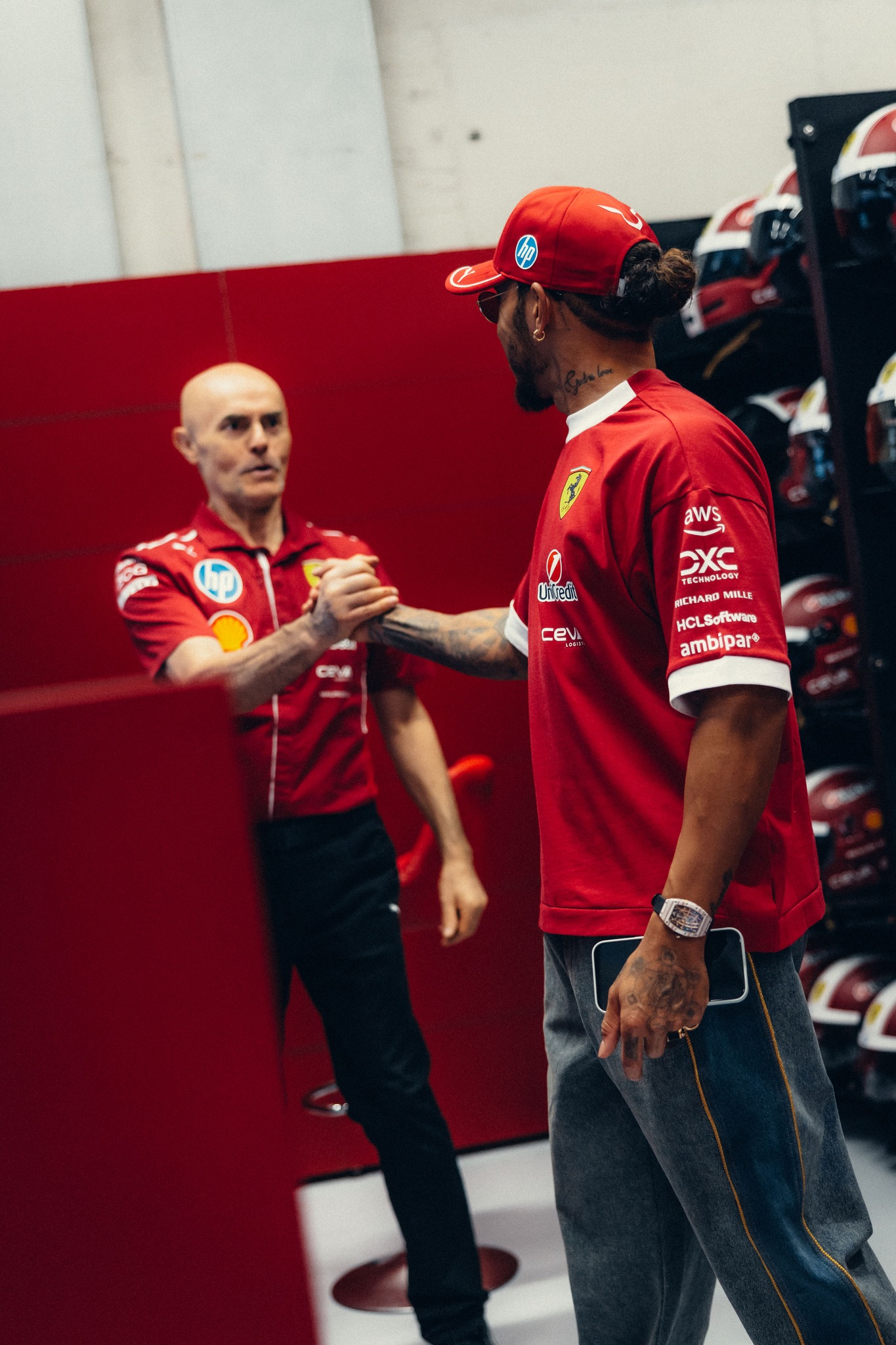 Scuderia Ferrari HP - Calum, Seb, Steven and Ricky. #Team5 together for ...