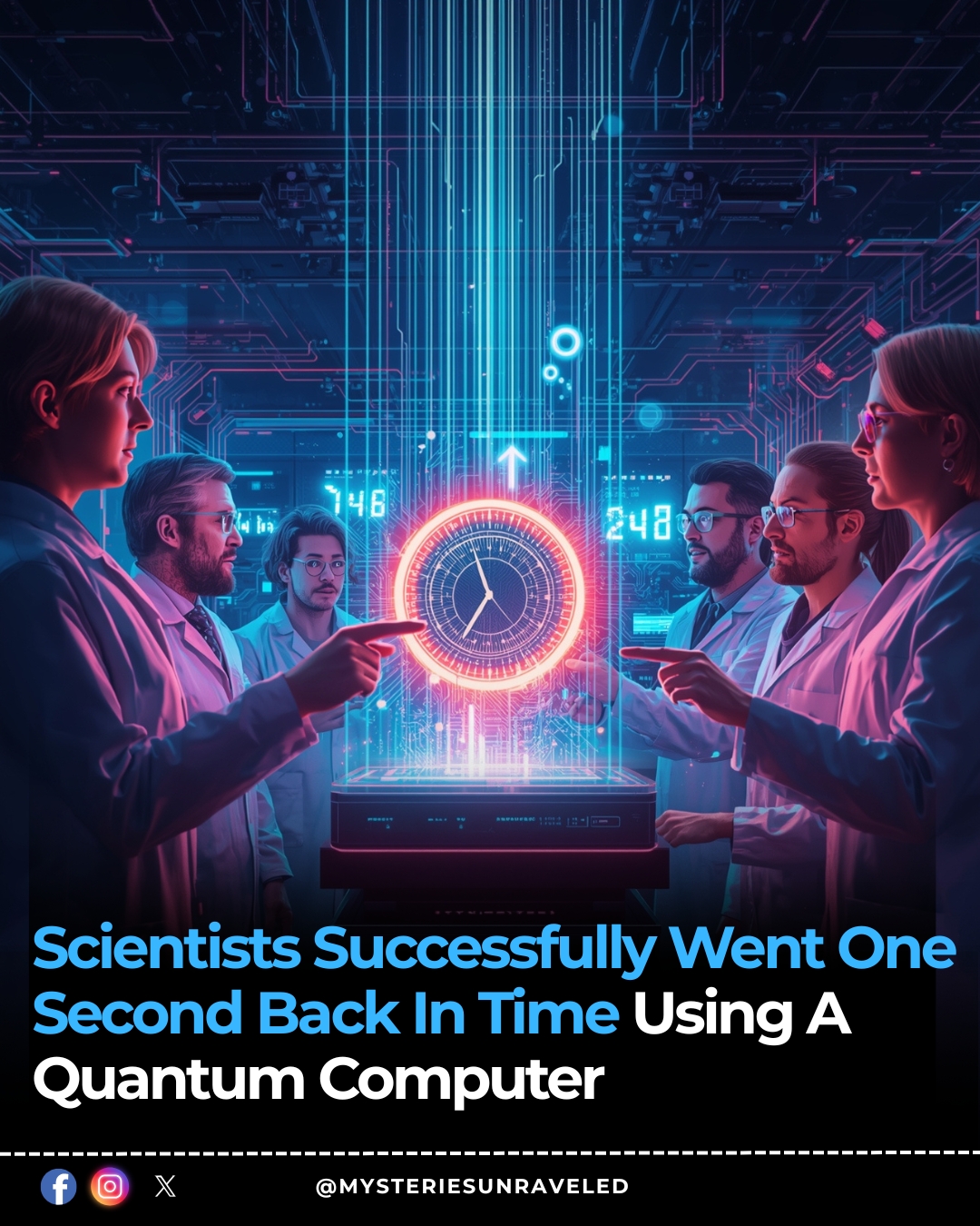 Mysteries - 🚨🕰️ Scientists Bend Time: Quantum Computer Reverses One ...