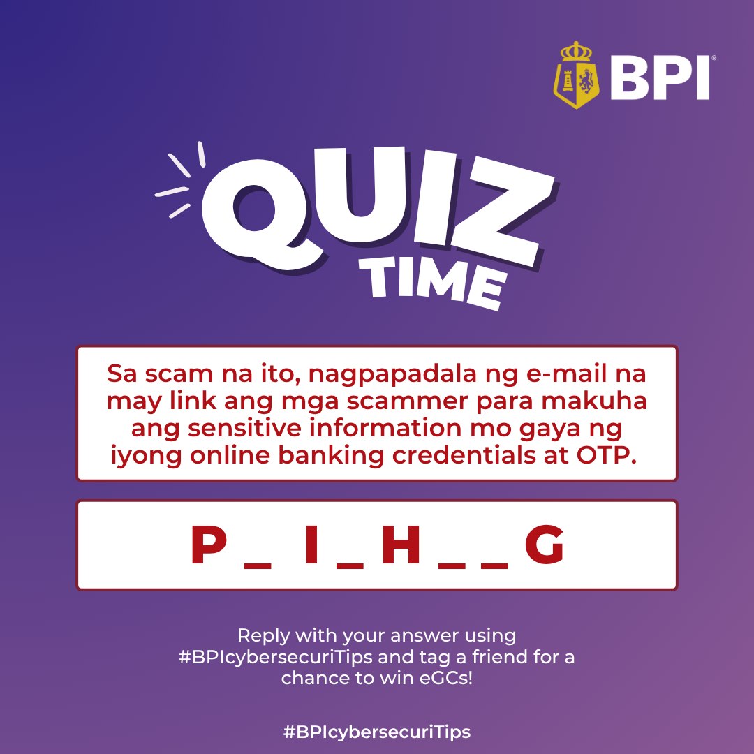 BPI - #BPIcybersecuriTips: Ngayong Cybersecurity Awareness Month, mas ...
