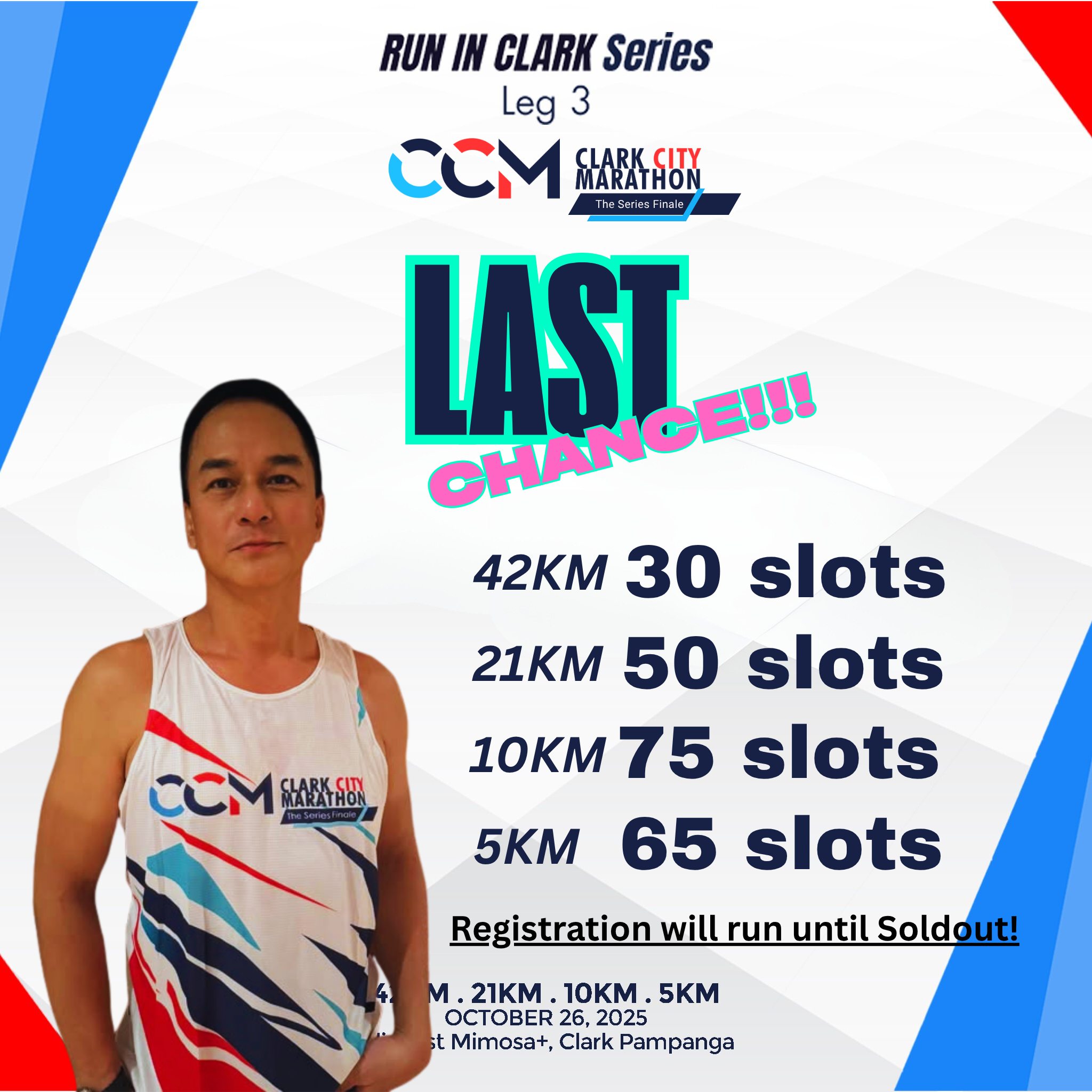 Clark - LAST CHANCE to secure your slot for the most awaited RUN IN ...