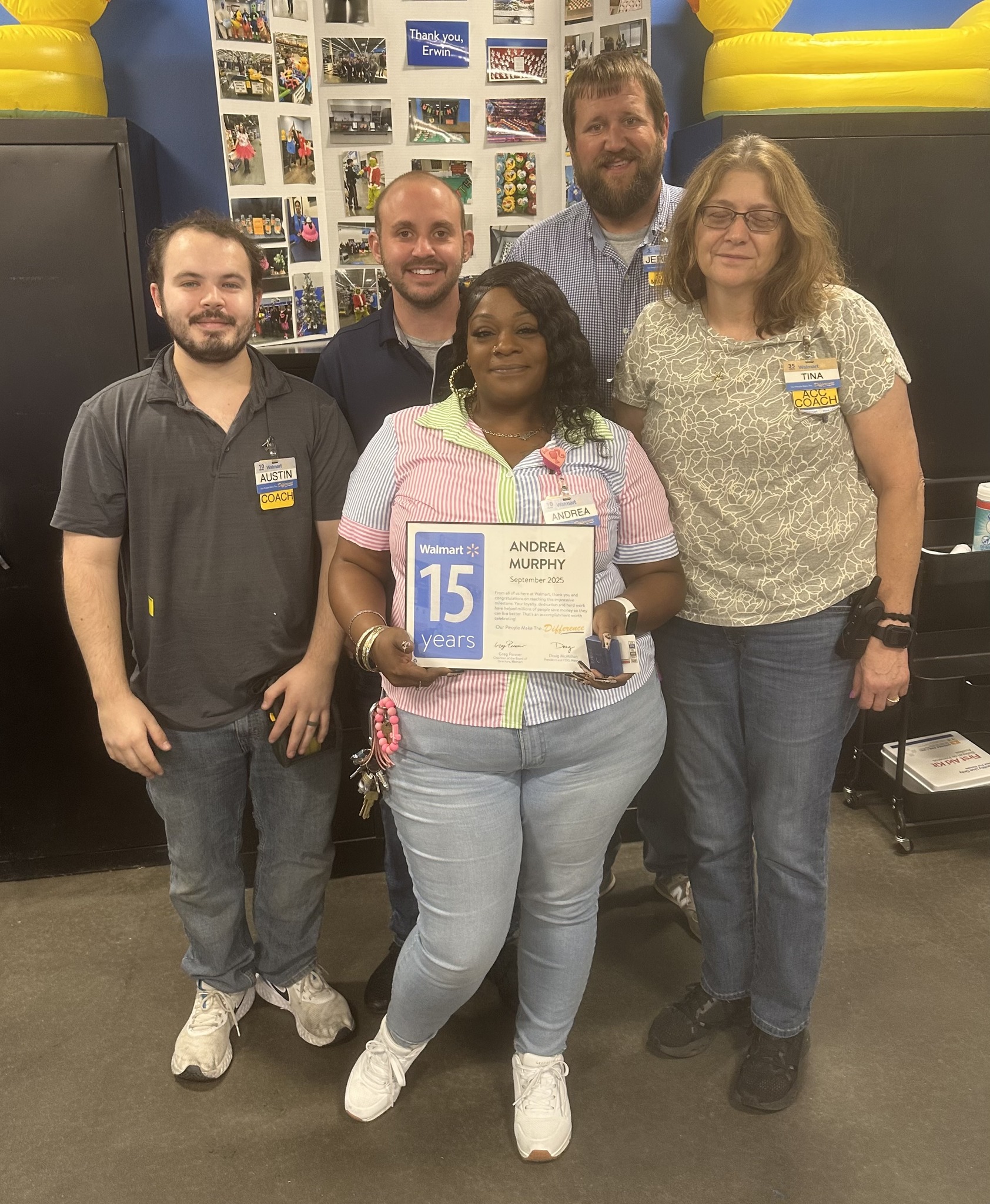 Walmart - Happy 15TH anniversary Coach Andrea! We’re grateful for your ...