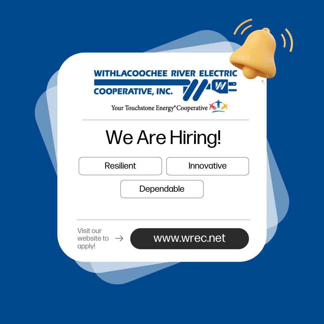 Withlacoochee - 🚨 WREC is hiring! Join our team as a full time ...